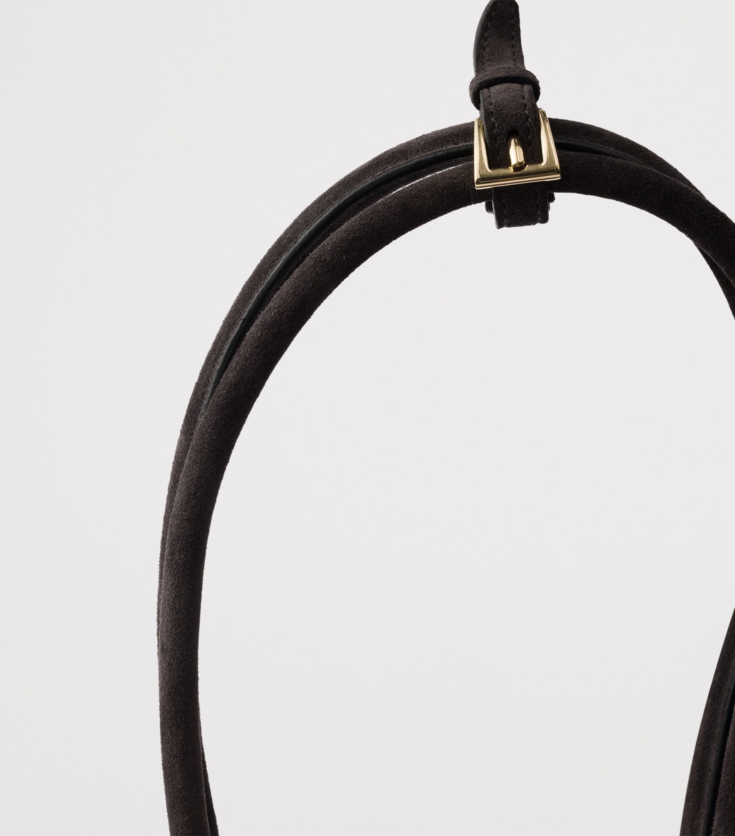 Medium Suede Bonnie Shoulder Bag F0308 Image 6