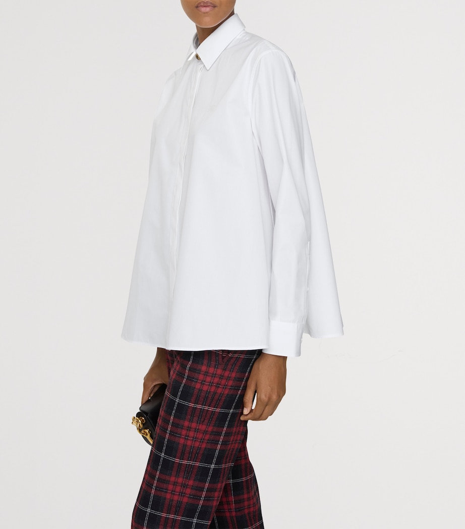 Cotton Poplin Oversized Shirt OPTIC WHITE Image 2