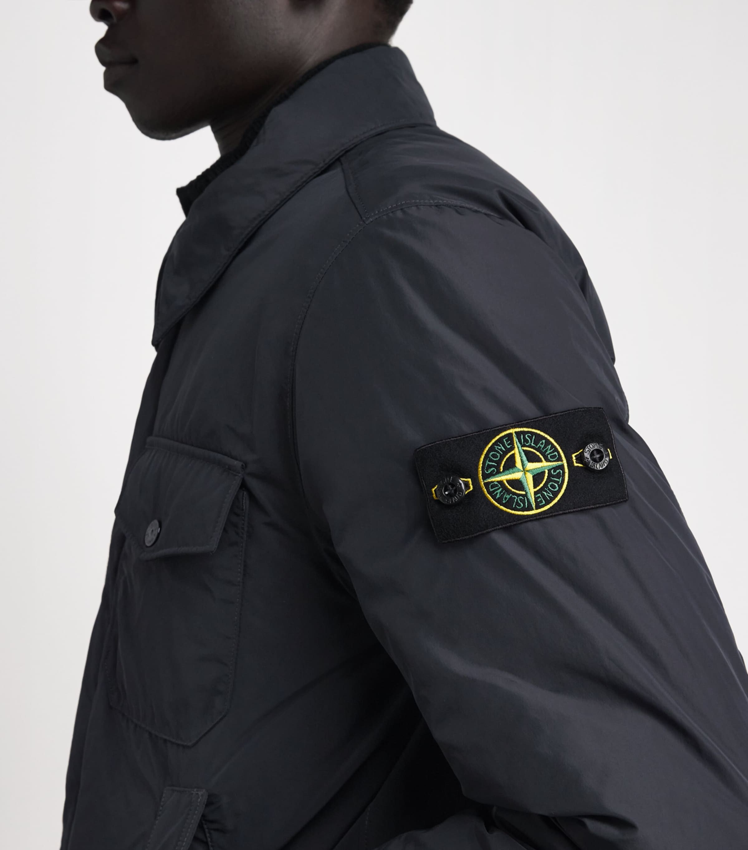Stone Island Mens Micro Reps Down Jacket Image 3