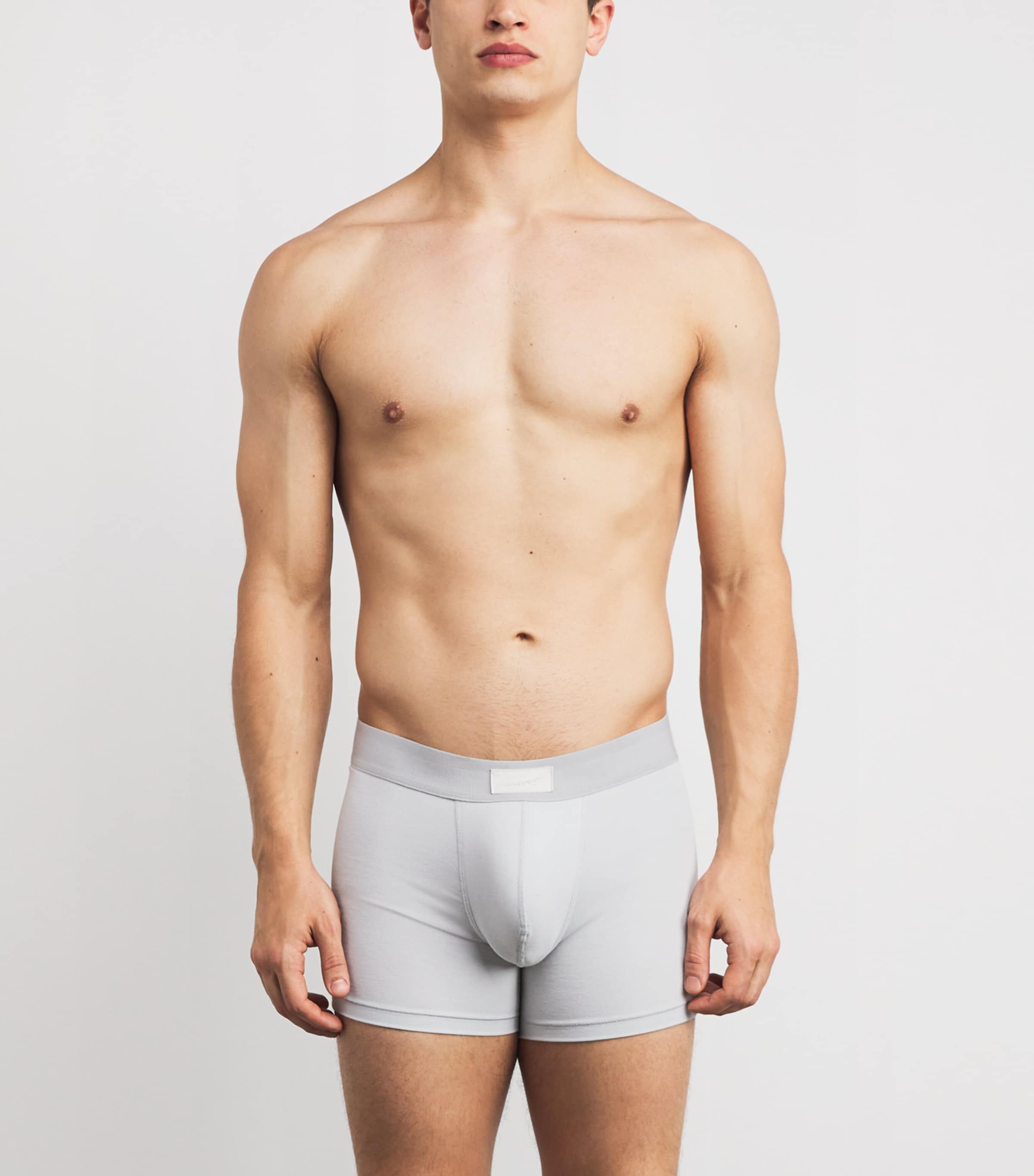 Stretch-Jersey Boxer Briefs (Pack of 3) BLUE BLACK MULTI Image 2