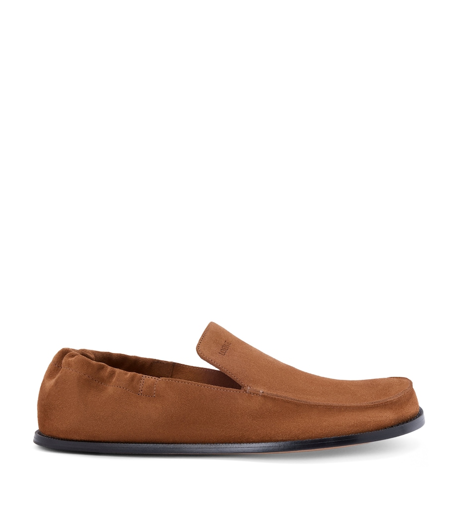 Suede Flex Loafers CHOCOLATE Image 1