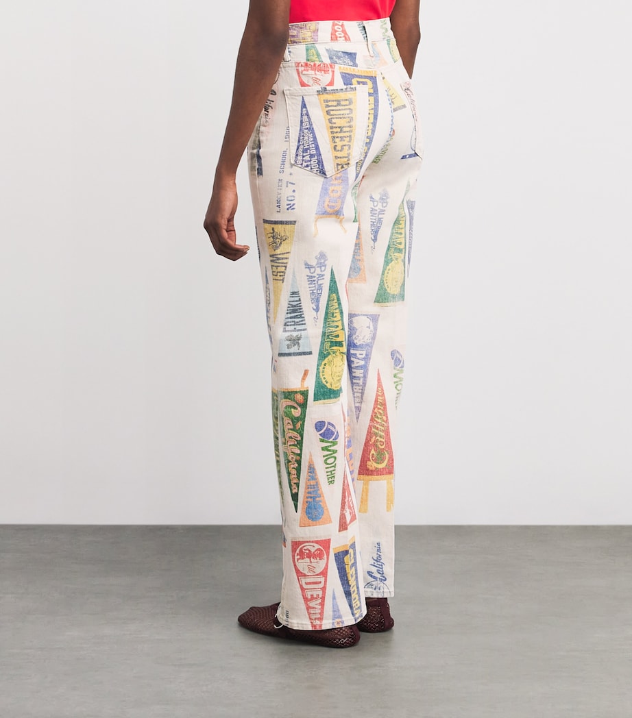 Printed Maven Sneak High-Rise Jeans PER PEP RALLY Image 4