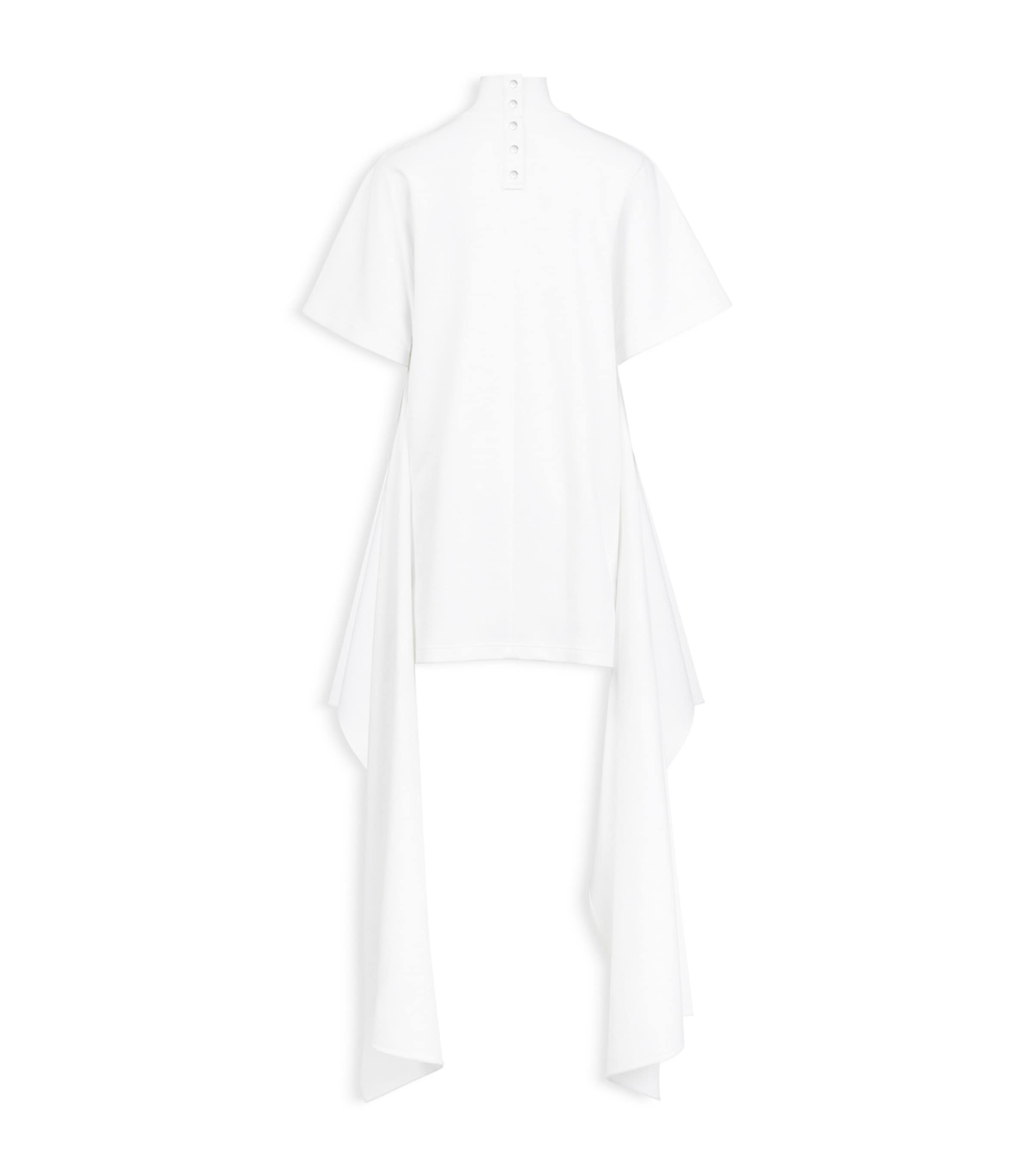 Alaïa Womens Cotton-Blend T-Shirt Mini Dress White Image 2