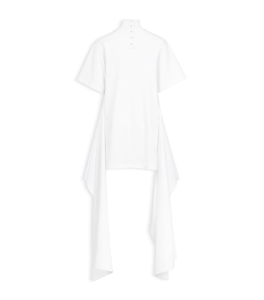 Alaïa Womens Cotton-Blend T-Shirt Mini Dress White Image 2