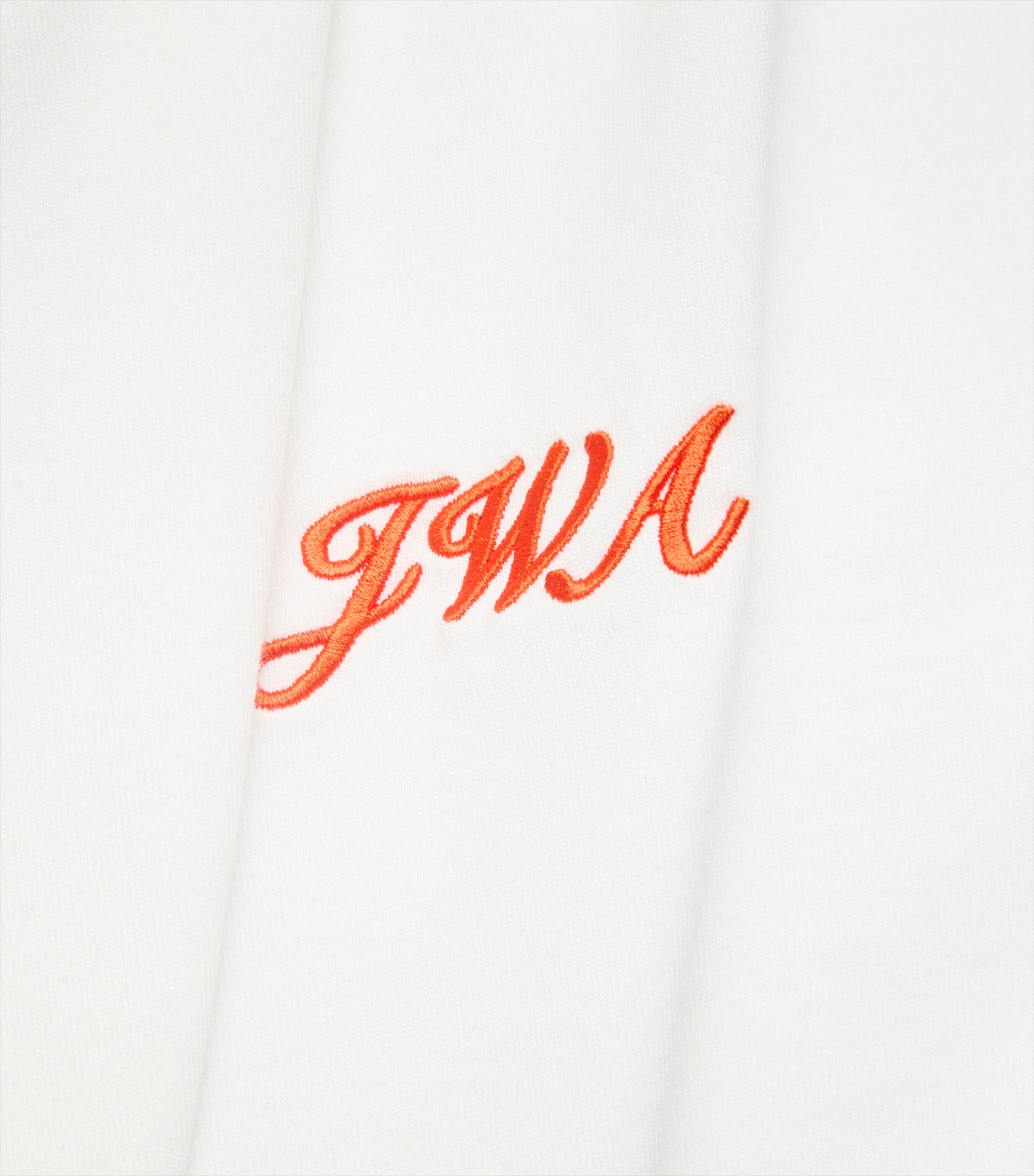 JW Anderson Mens Cotton Logo-Embroidered T-Shirt White Image 6