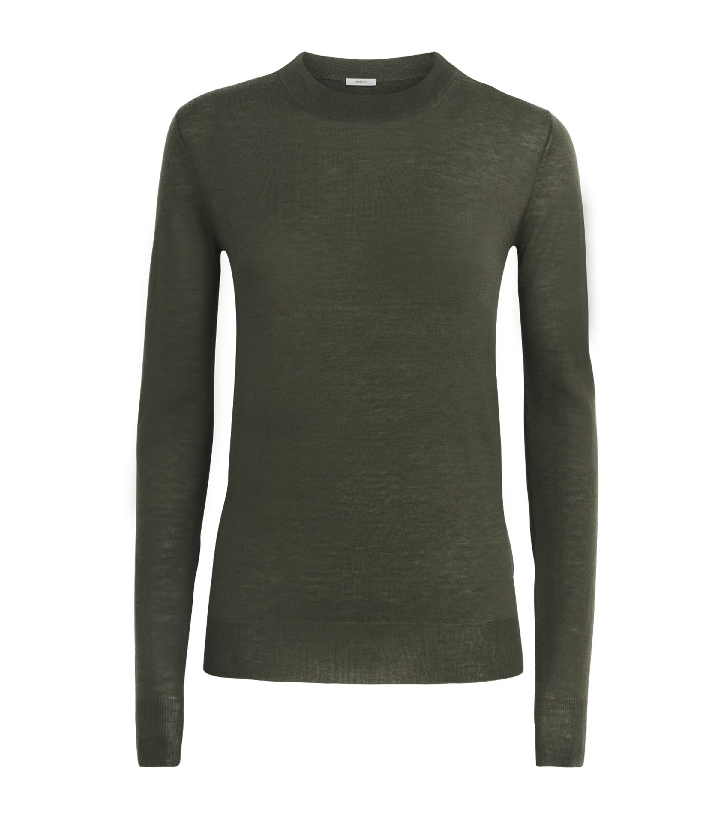 Joseph Womens Cashmere Cashair Sweater Palm Leaf Image 1