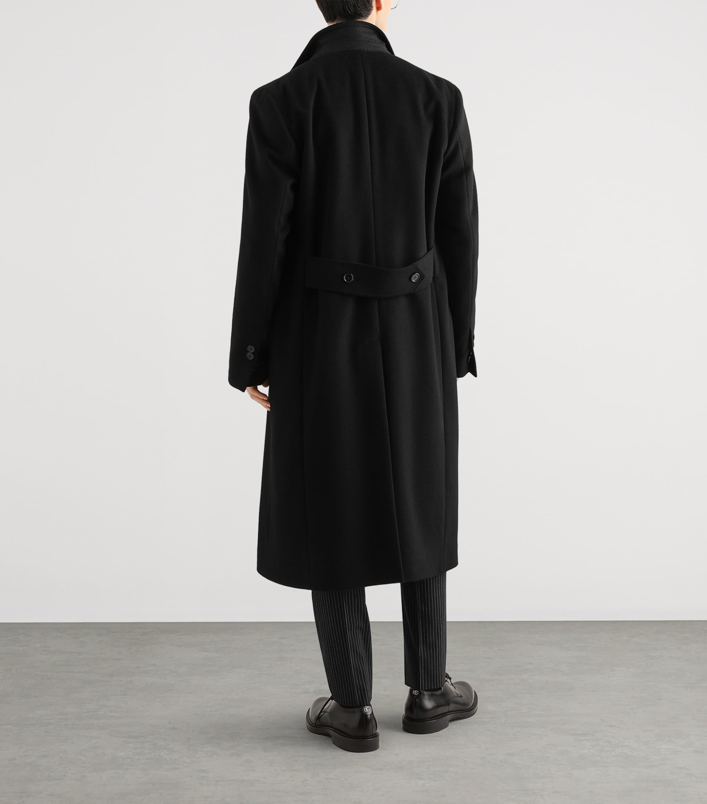 Dolce&Gabbana Mens Cashmere Polo Sweater Black Image 3