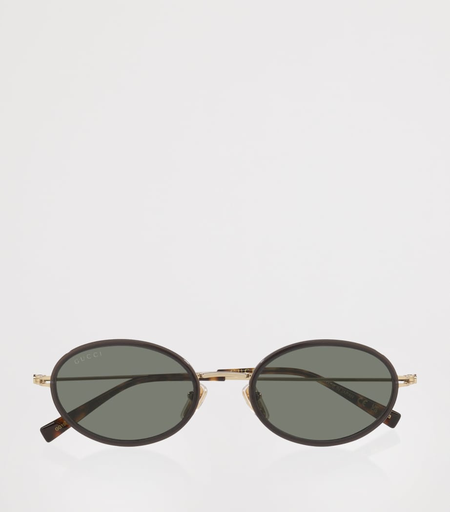 Gucci Oval Sunglasses Grey Image 5