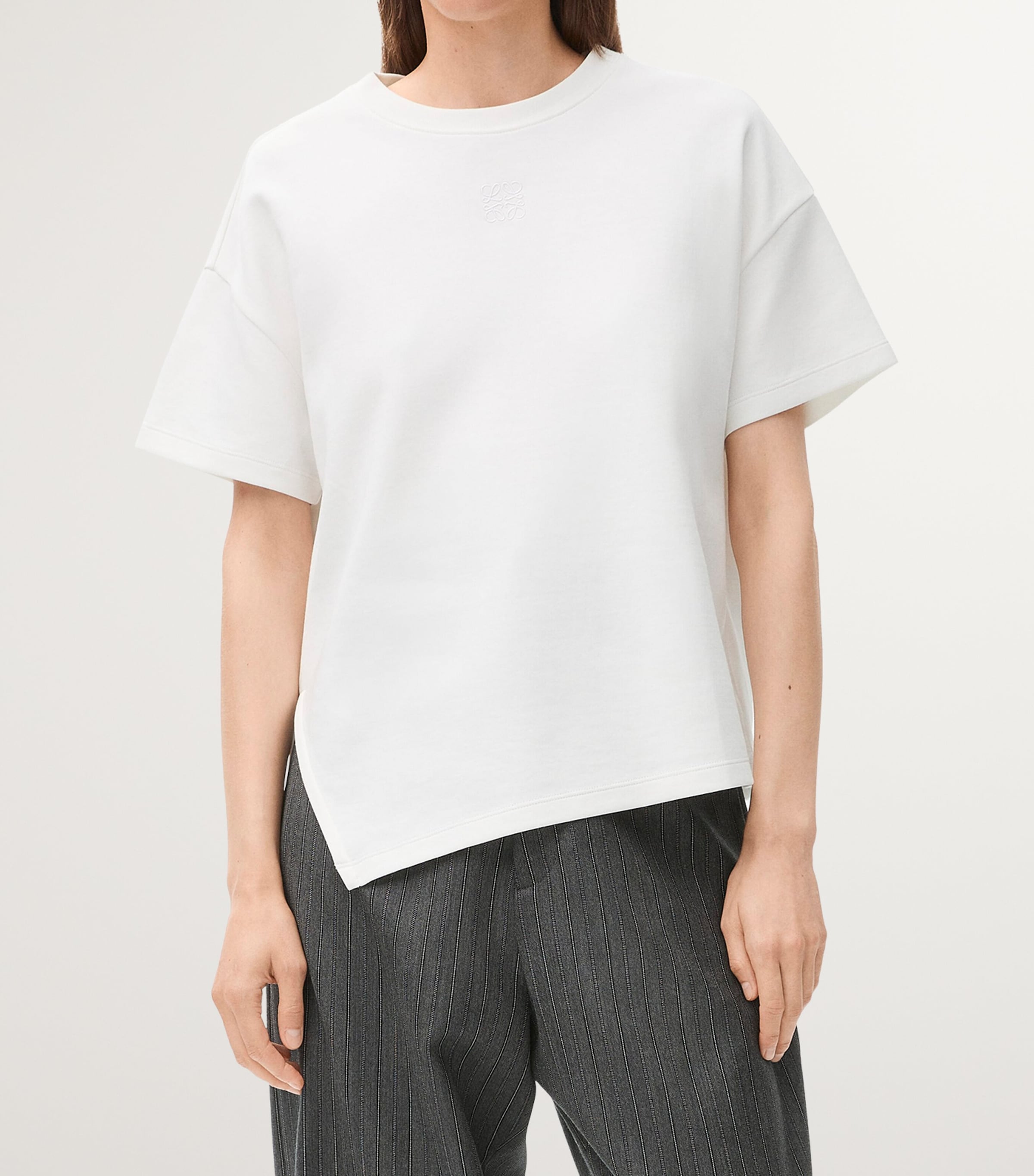 Asymmetric Anagram T-Shirt WHITE Image 3