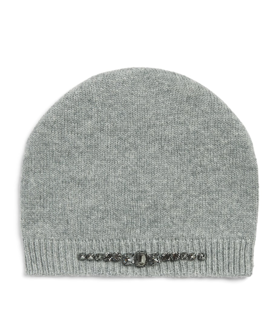 Fabiana Filippi Virgin Wool-Silk-Cashmere Beanie Roccia Image 1