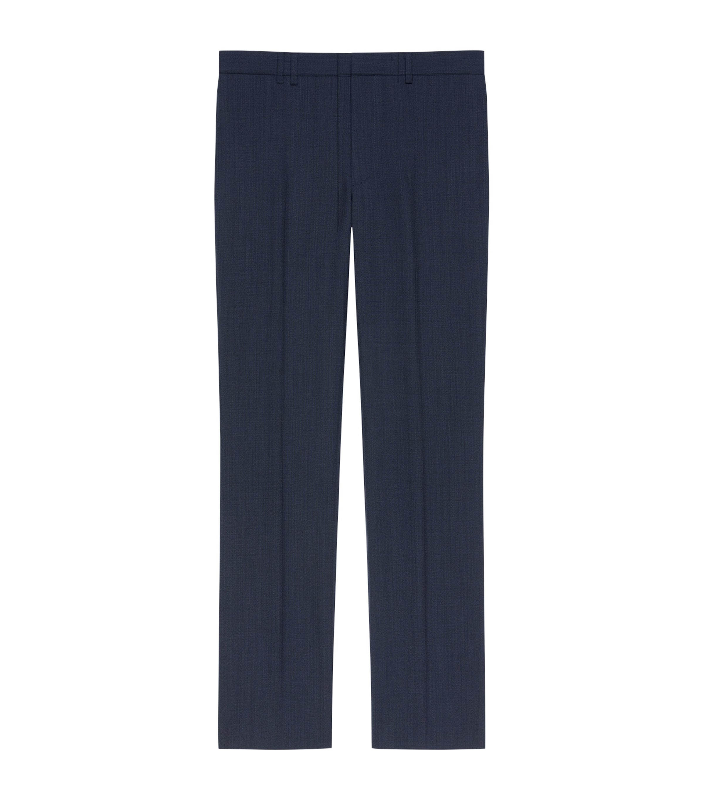 Wool Classic Fit Trousers DARK BLUE Image 1