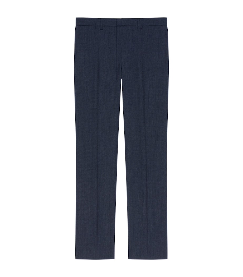 Wool Classic Fit Trousers DARK BLUE Image 1