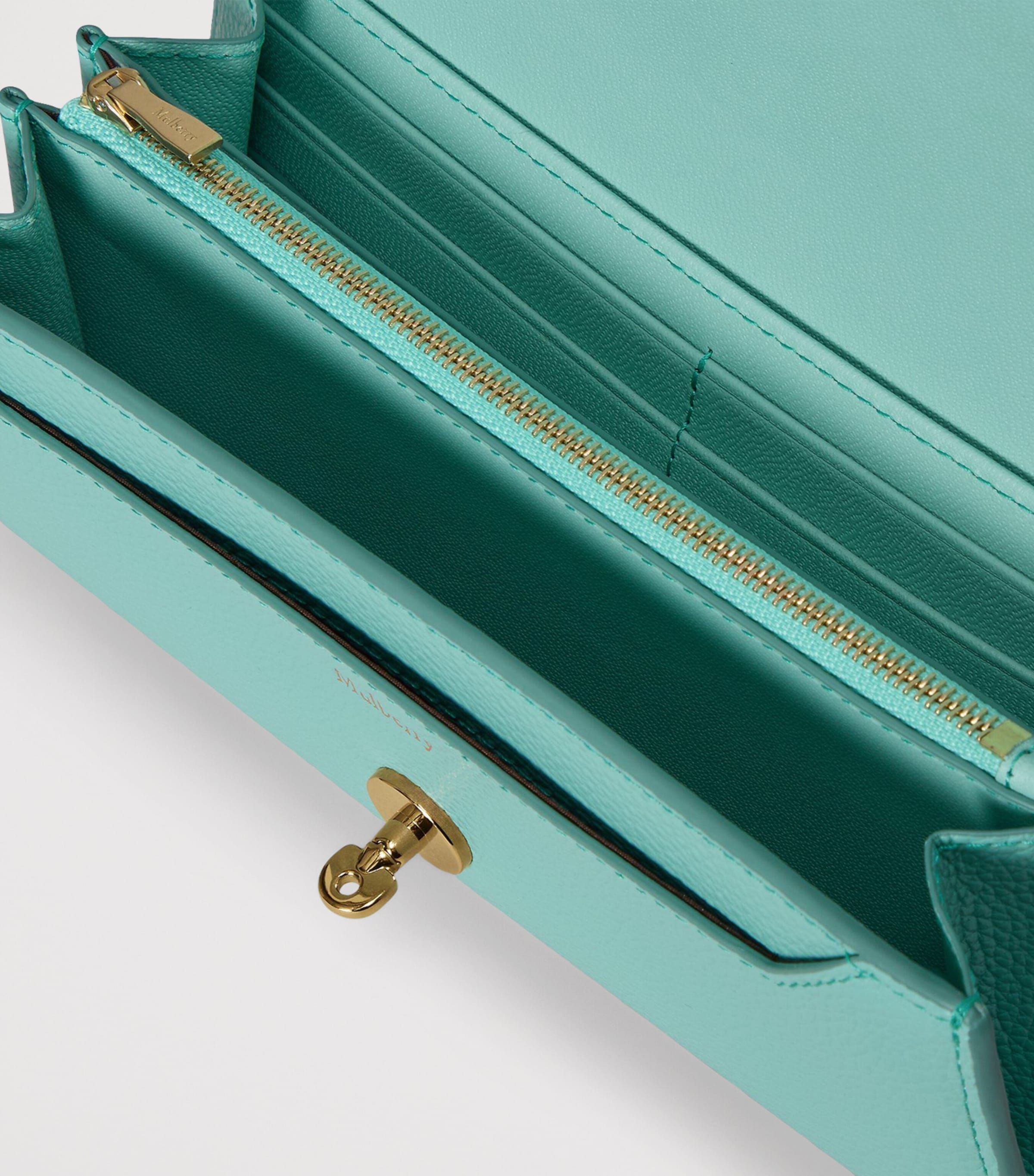 Mulberry Leather Darley Wallet Marina Blue Image 3