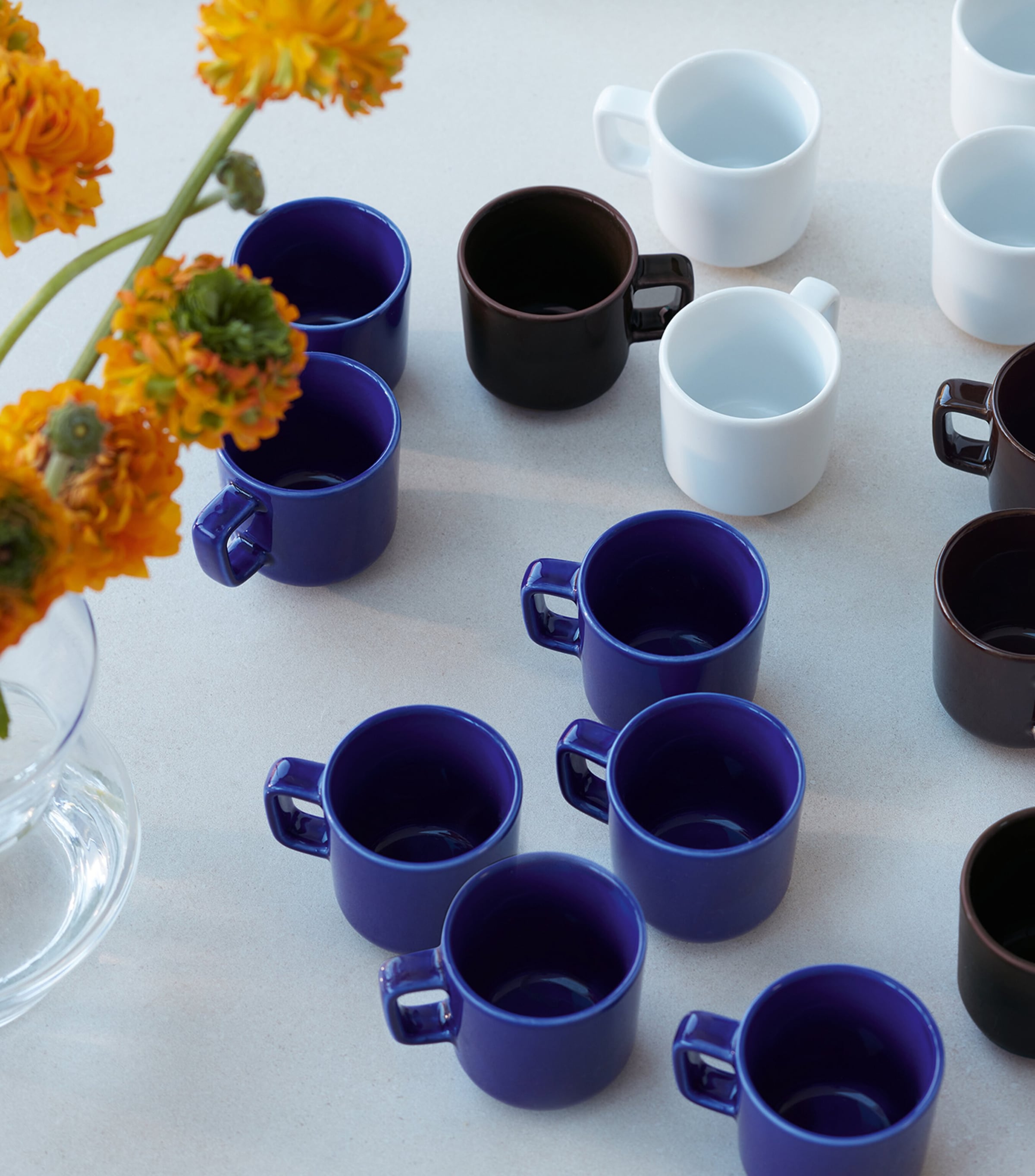 Set of 2 Porcelain Collective Espresso Cups (75ml) WHITE Image 4