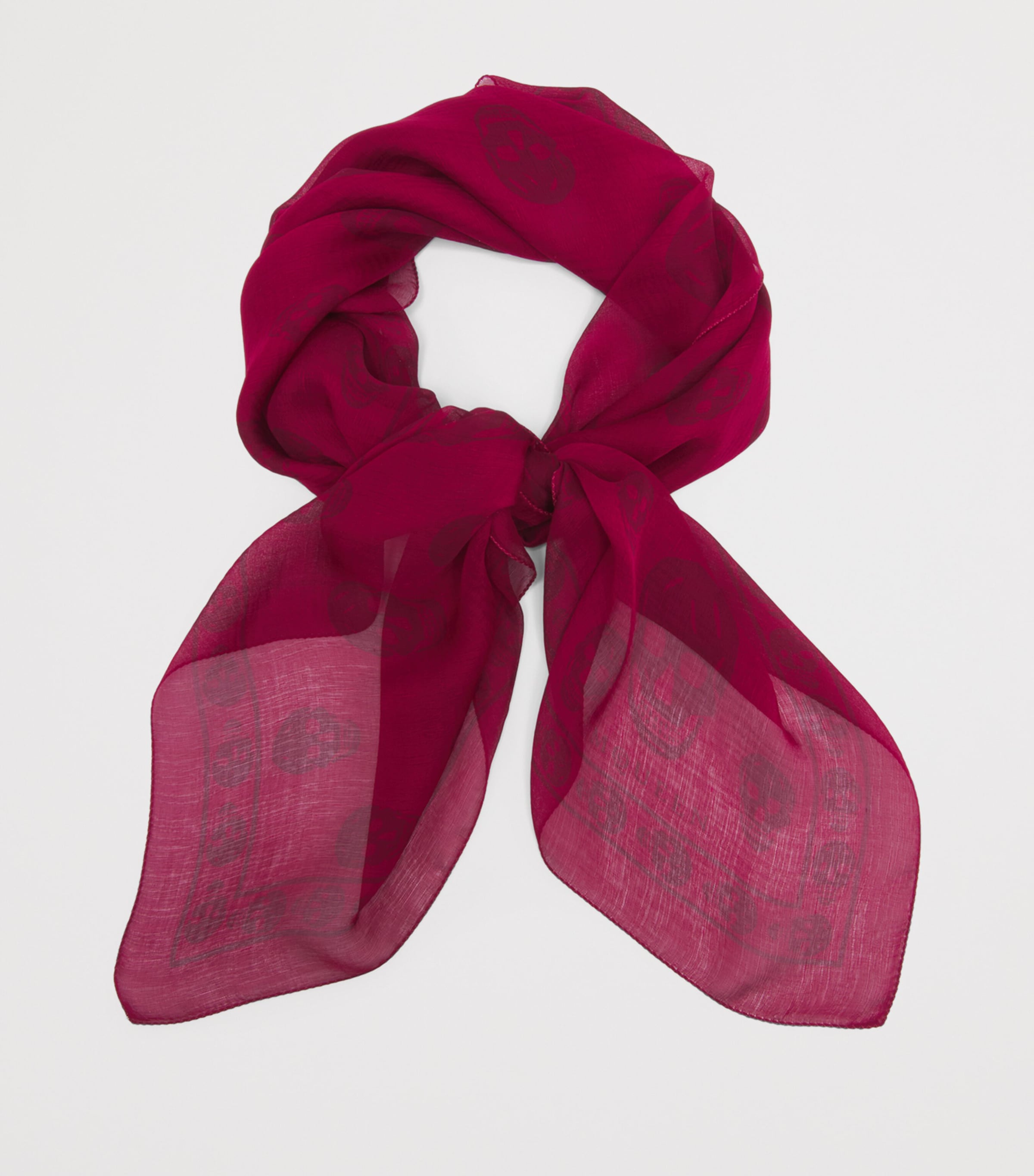 McQueen Silk Skull Scarf Image 2