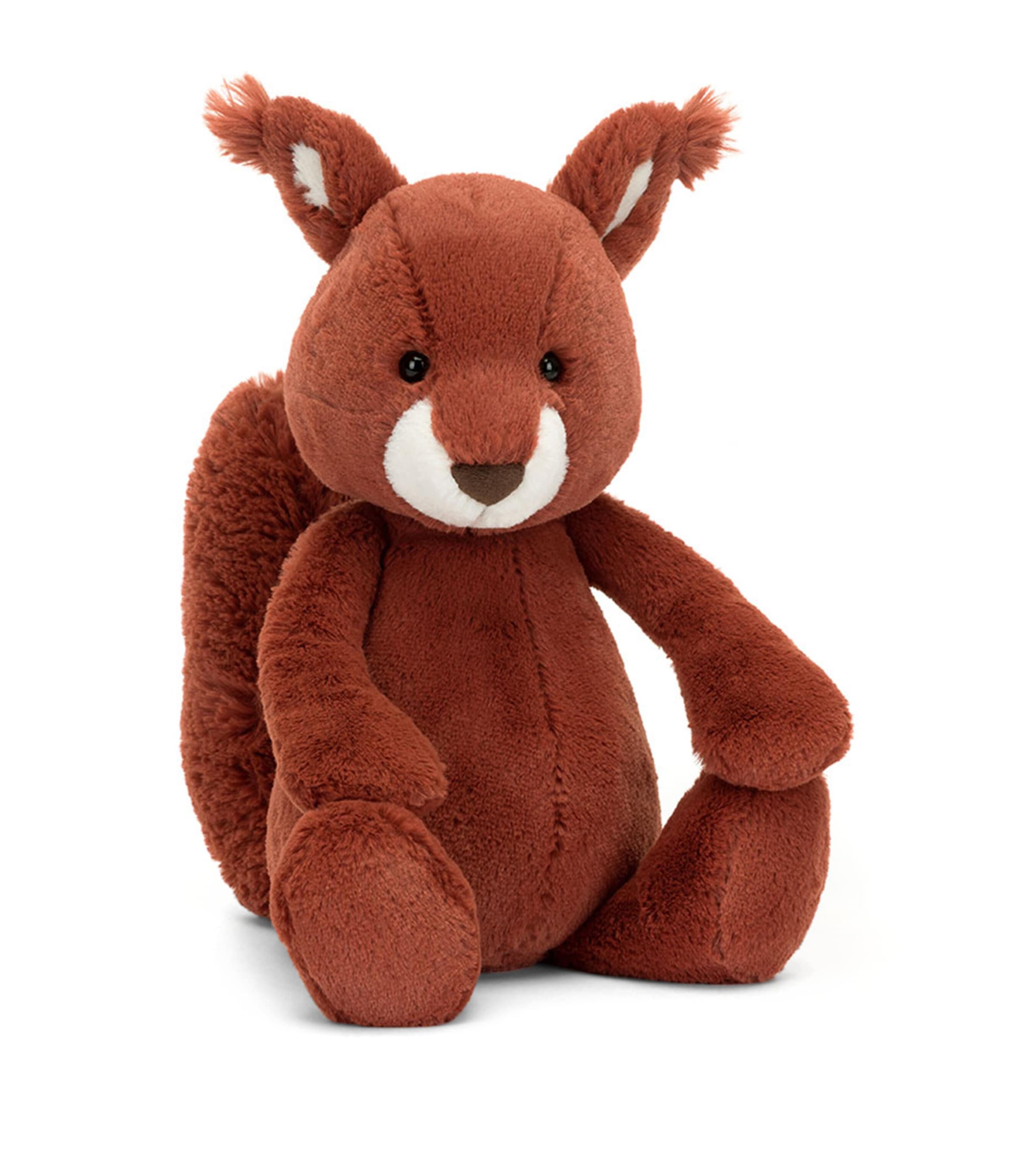 Jellycat Bashful Squirrel In Burgundy