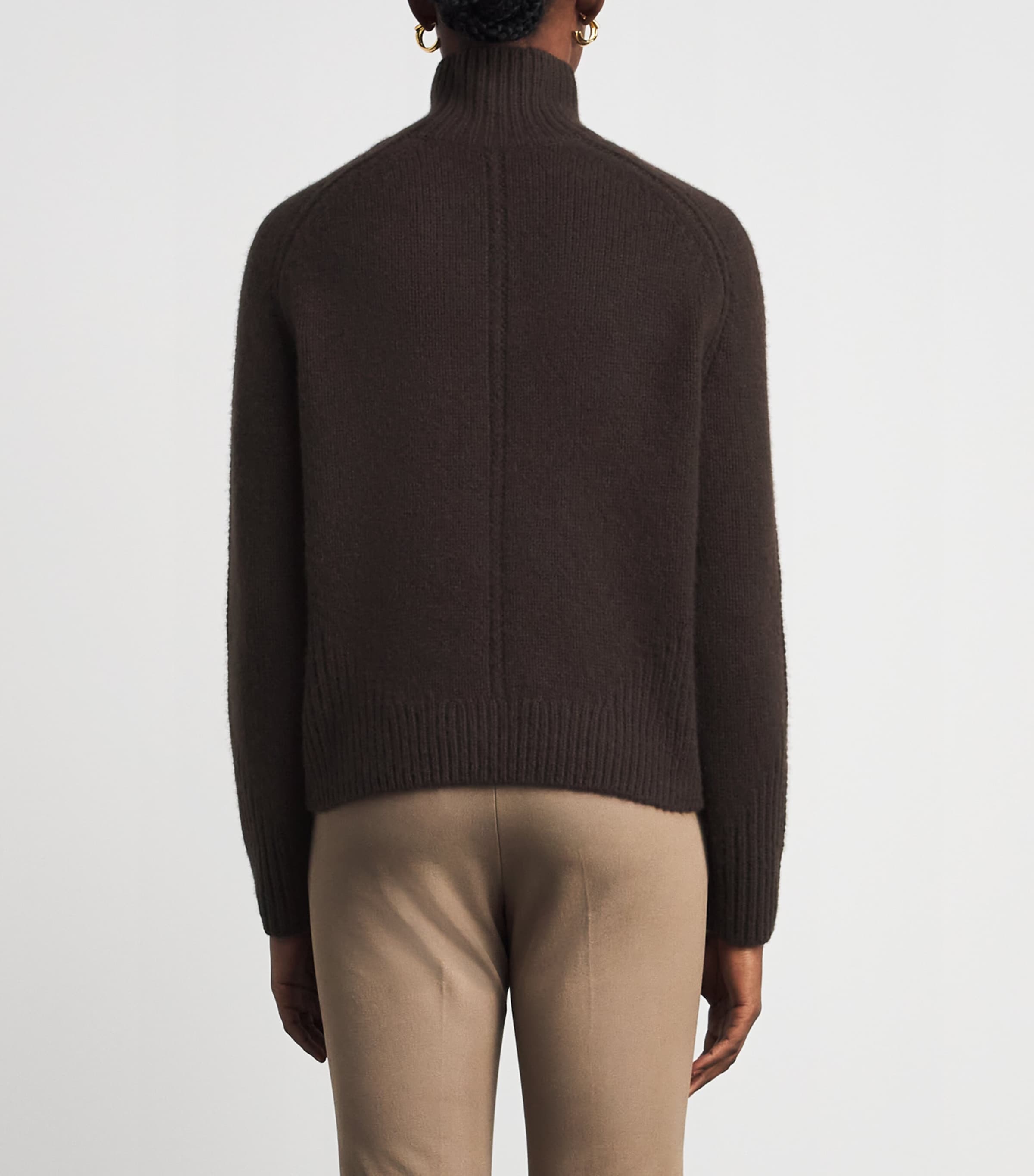 Joseph Brown Cashmere Rollneck Tilly Lofty Sweater | Harrods AU