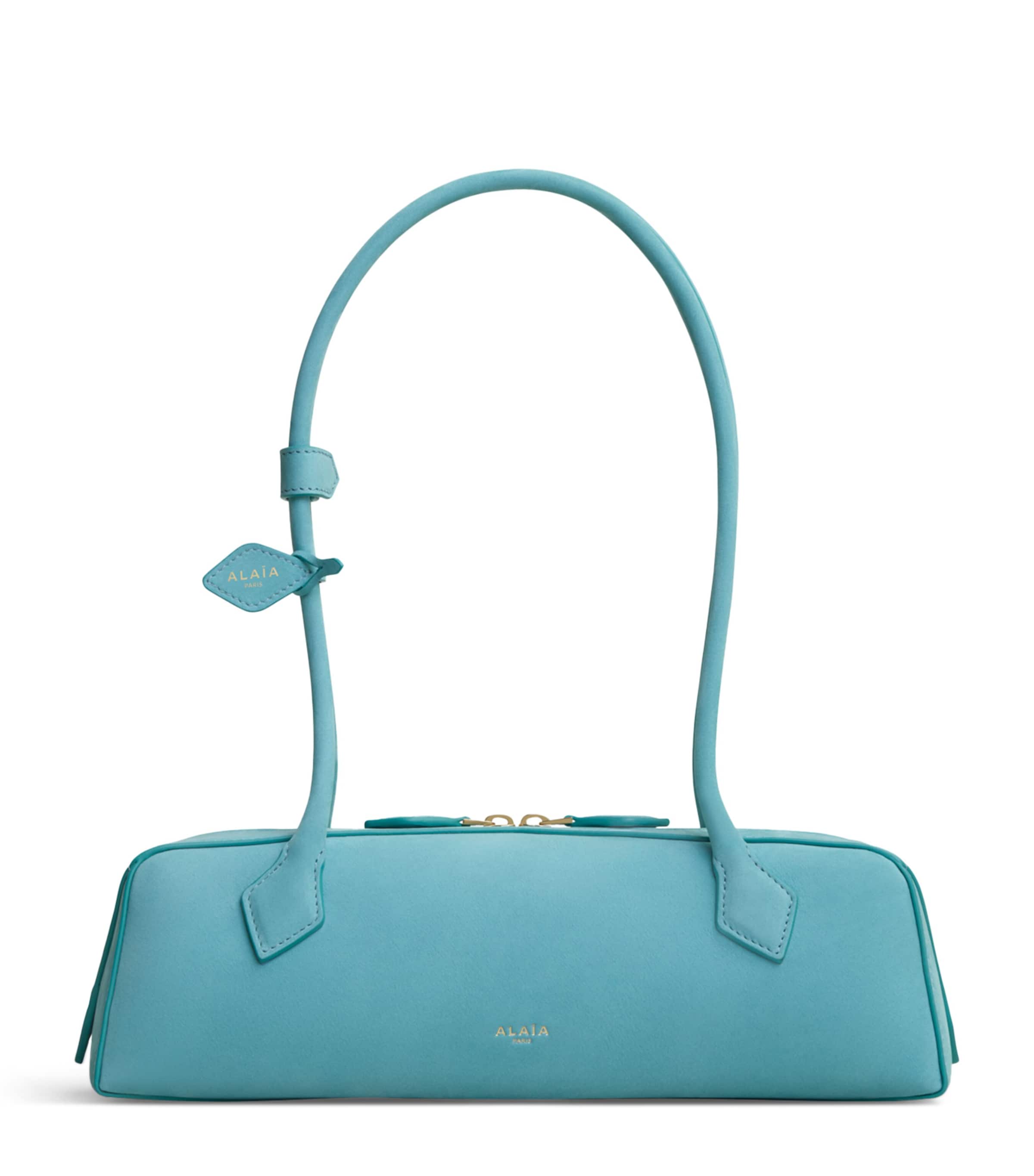 Alaïa Medium Nubuck Le Teckel Shoulder Bag Apatite Image 1