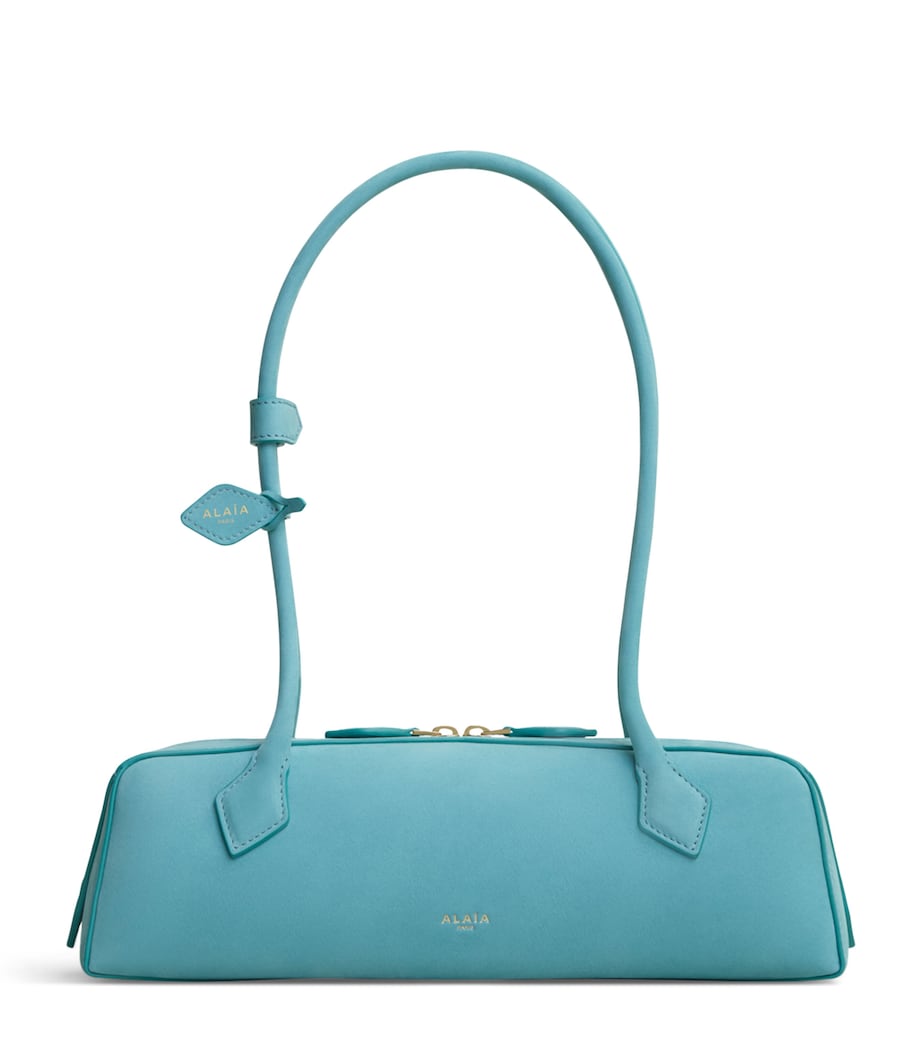 Alaïa Medium Nubuck Le Teckel Shoulder Bag Apatite Image 1