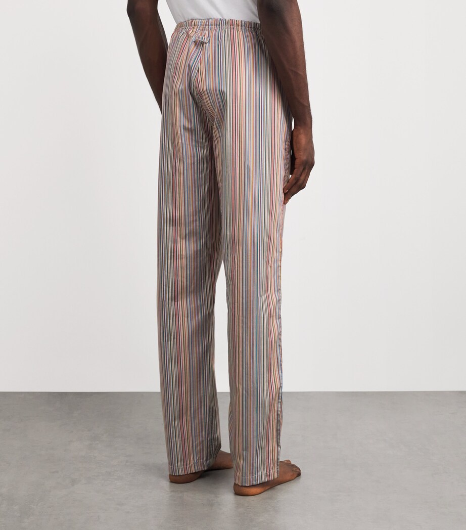 Cotton Signature Stripe Pyjama Trousers MULTICOLOUR Image 4