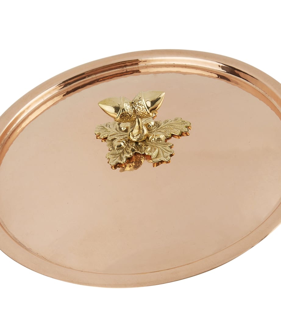 Ruffoni Historia Hammered Copper Braiser Pan with Lid (28cm) Metallic Image 2