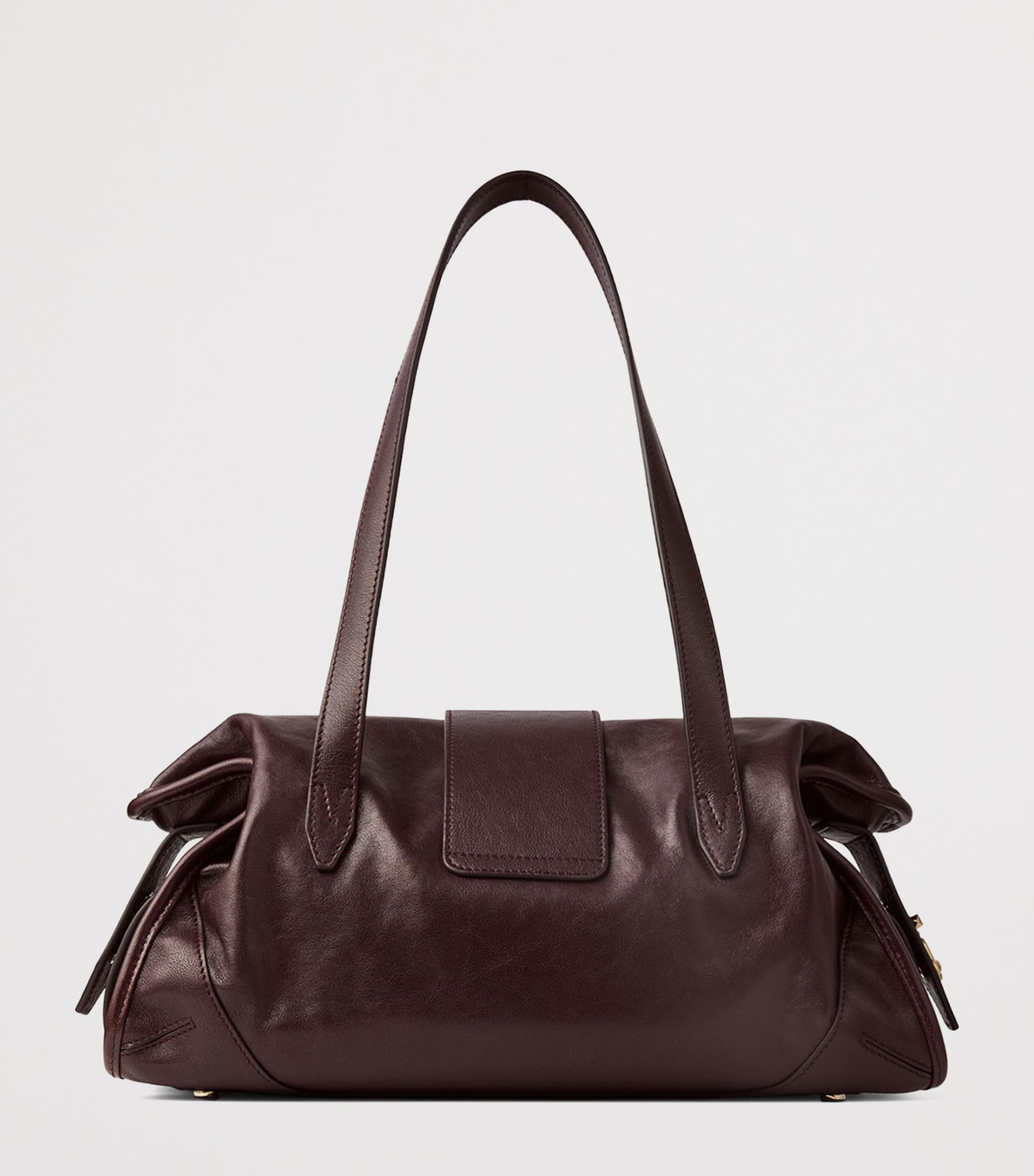 Jimmy Choo Leather Bar Holdall Bag Deep Merlot/shiny Go Image 3