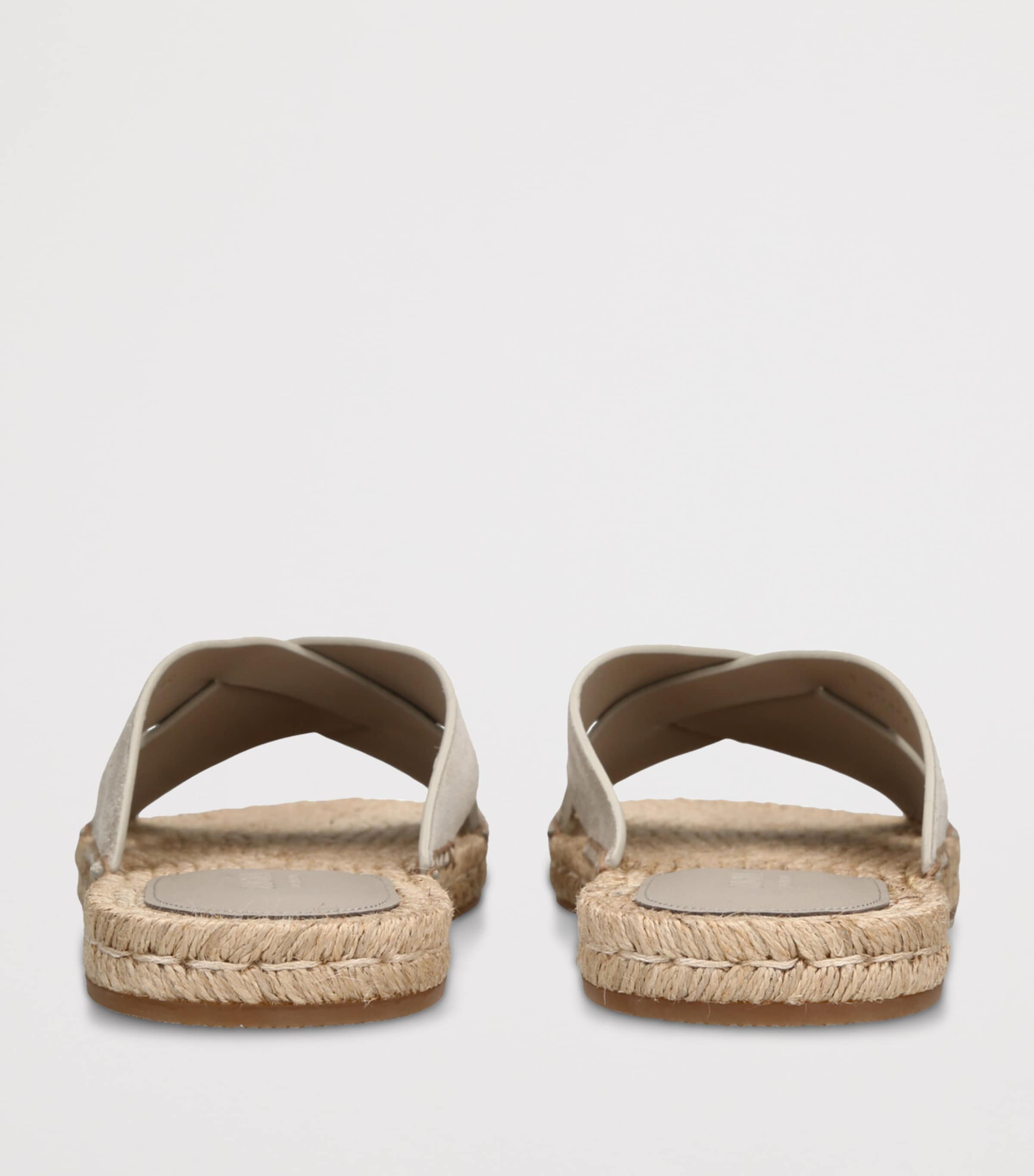Suede Espadrille Sandals GREY Image 2