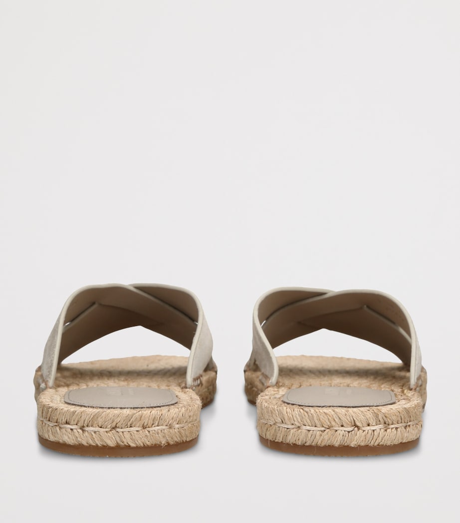 Suede Espadrille Sandals GREY Image 2
