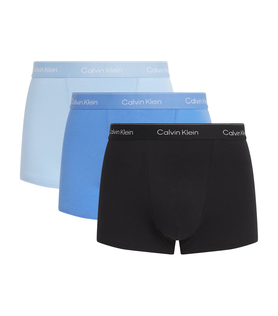 Cotton Stretch Relaxed Icon Boxers (Pack of 3) W8O-BLUE Image 1