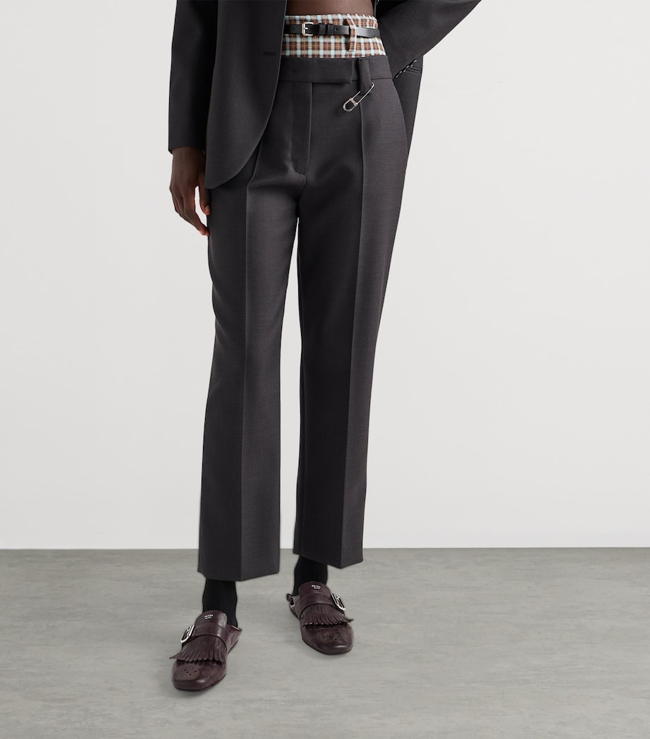 Leather Fringed Shuffle Loafers F0003 Image 2