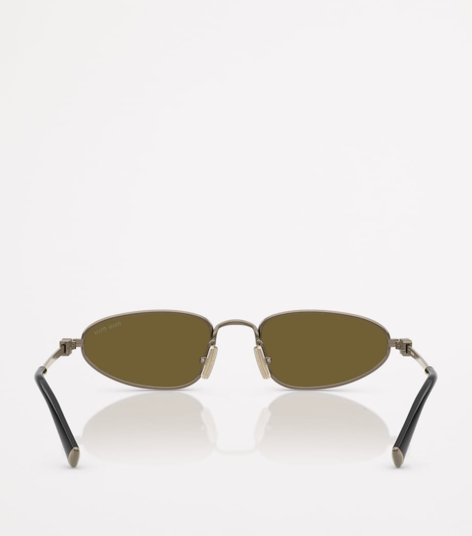Metal Oval Sunglasses 26C09Z Image 2