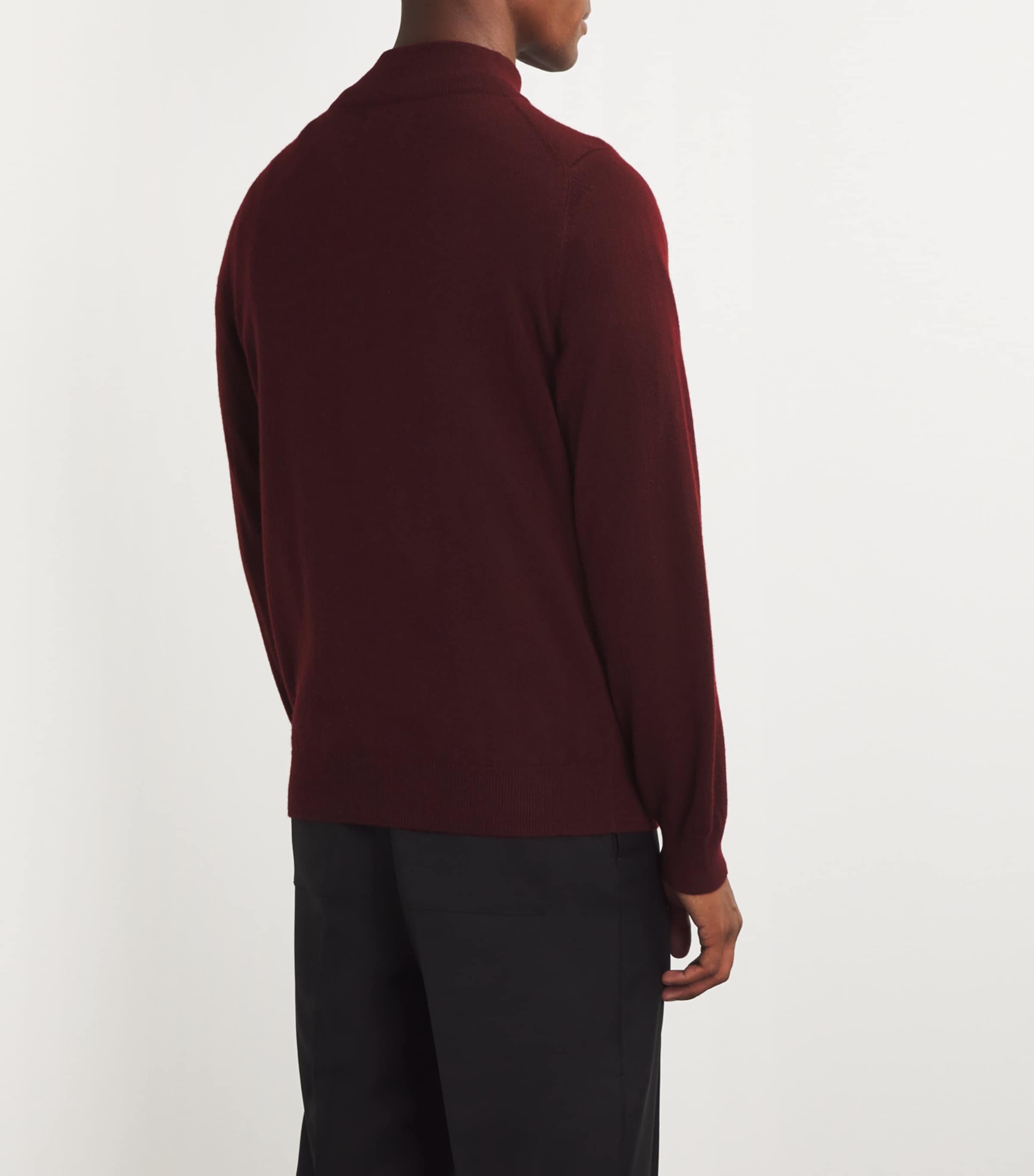Cashmere Quarter-Zip Sweater PORT Image 4