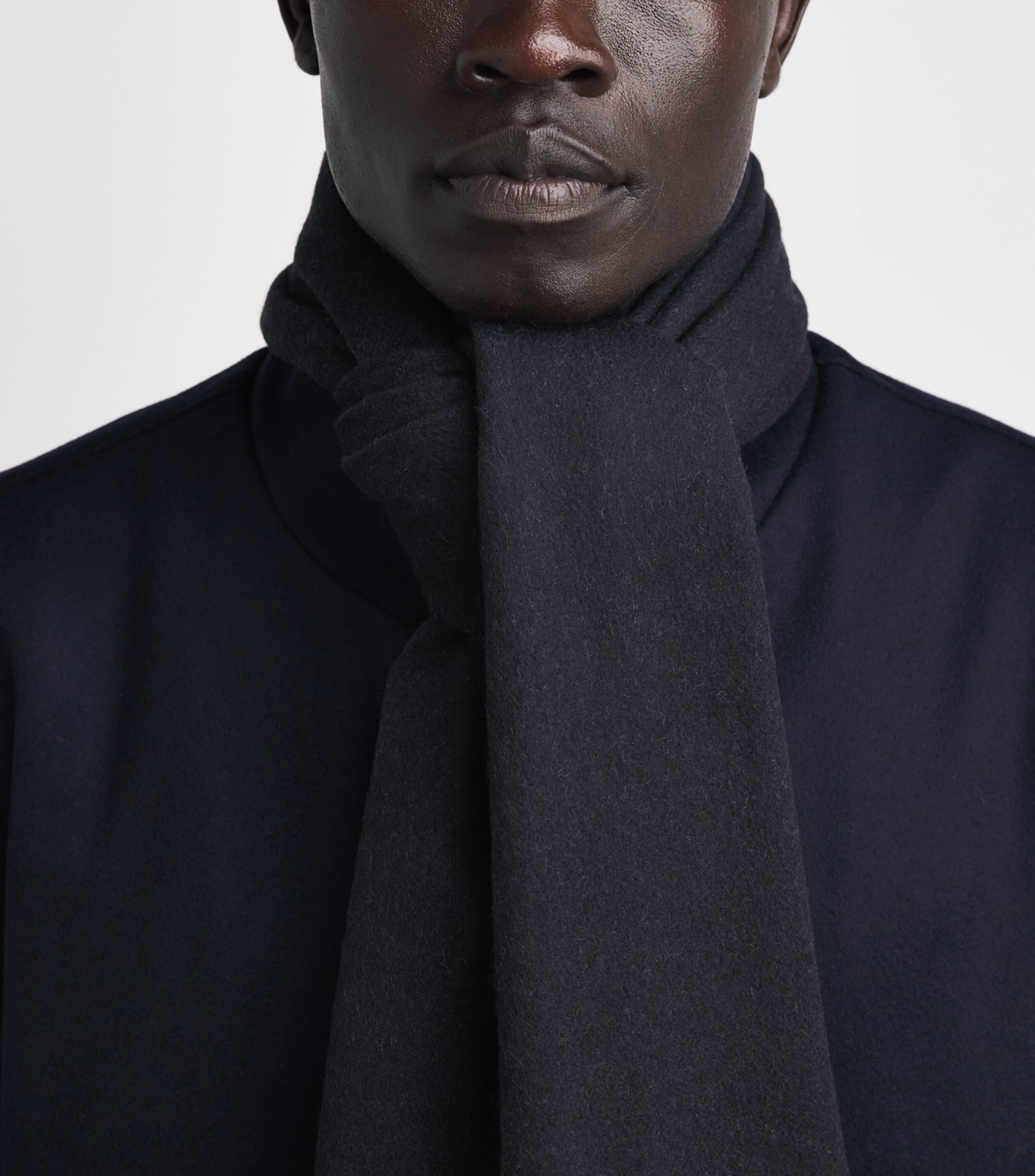 Canali Wool Fringe Scarf Image 2