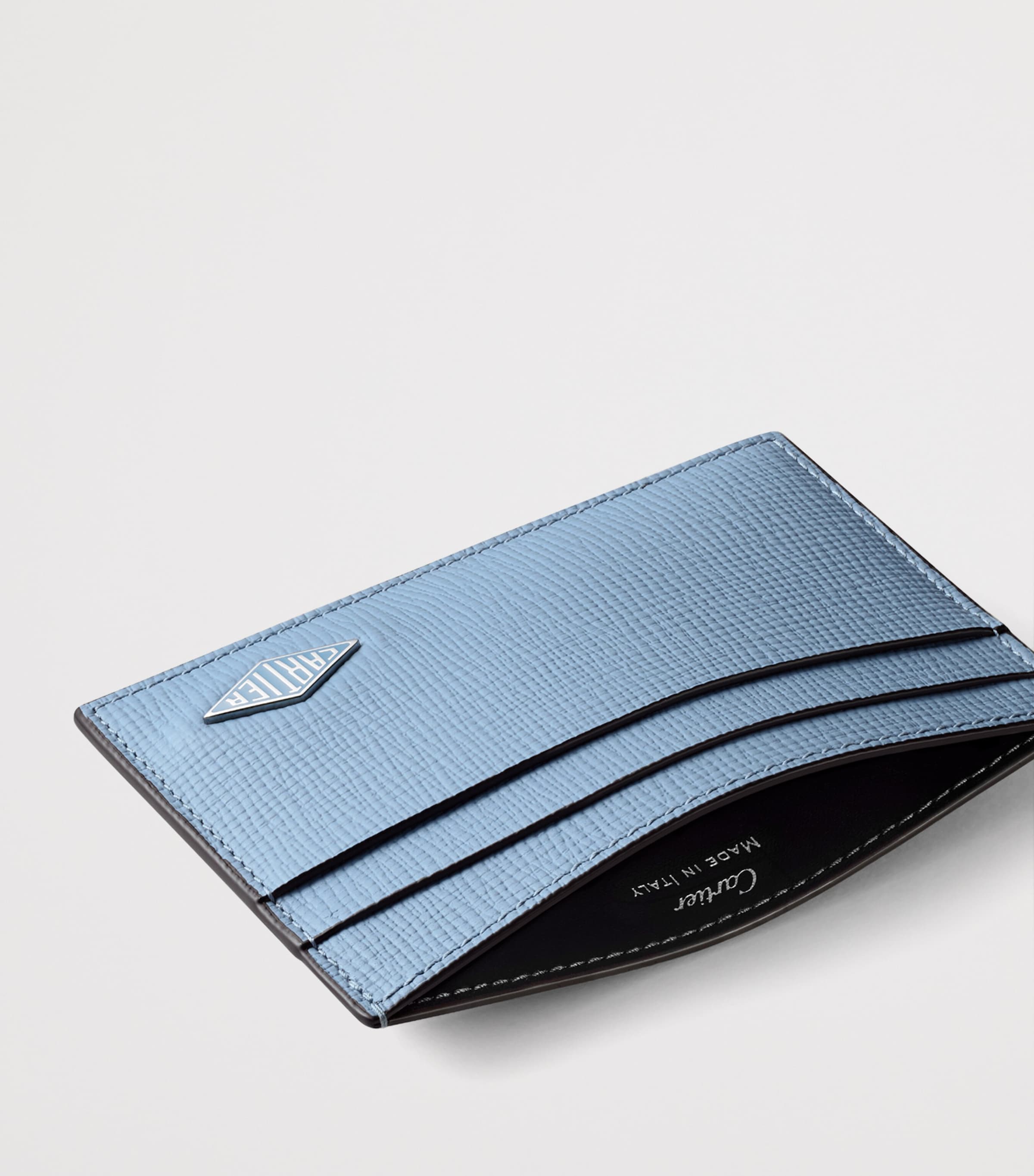 Leather Losange Card Holder BLUE Image 5