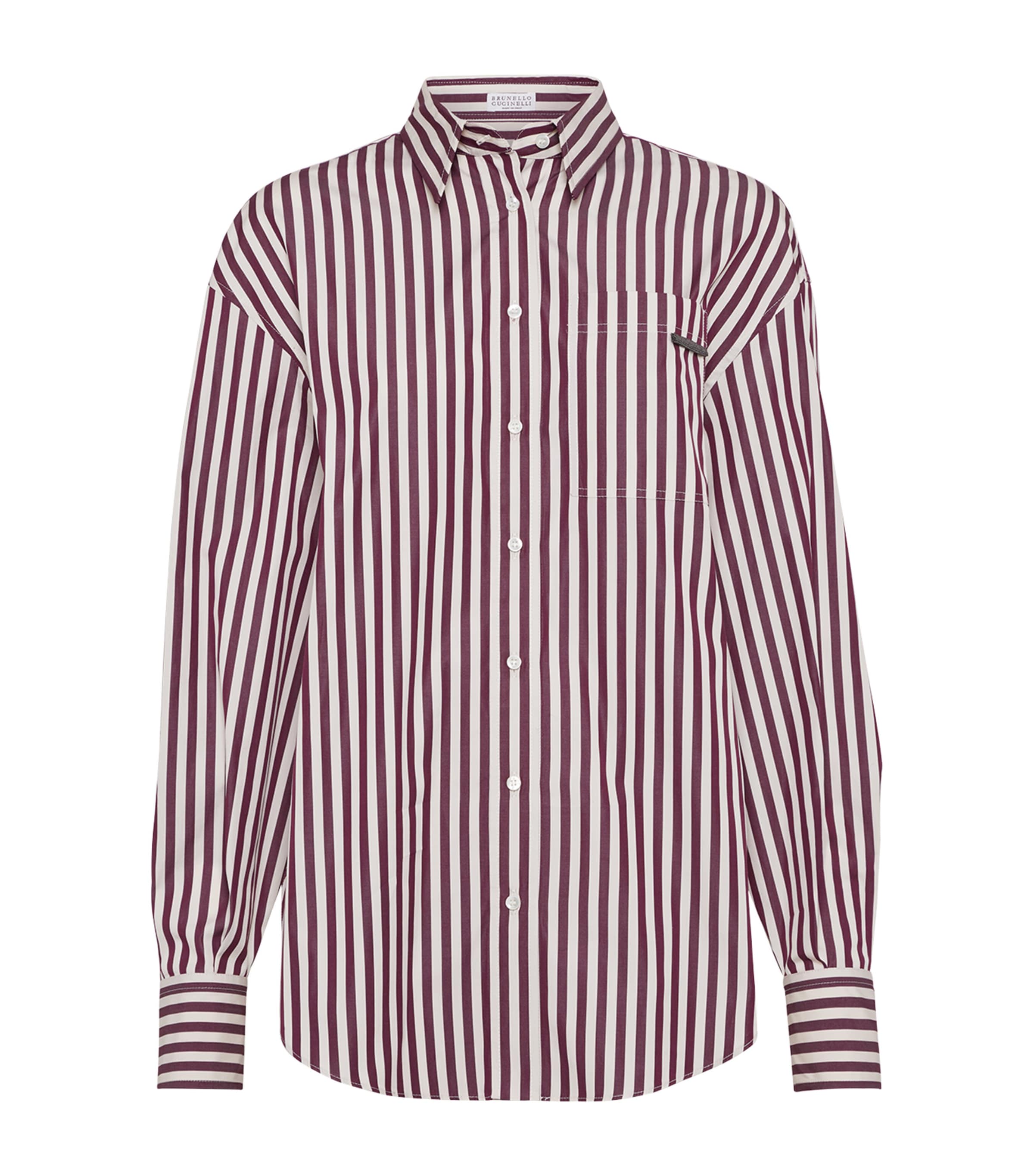 Cotton Poplin Stripe Shirt C350 Image 1