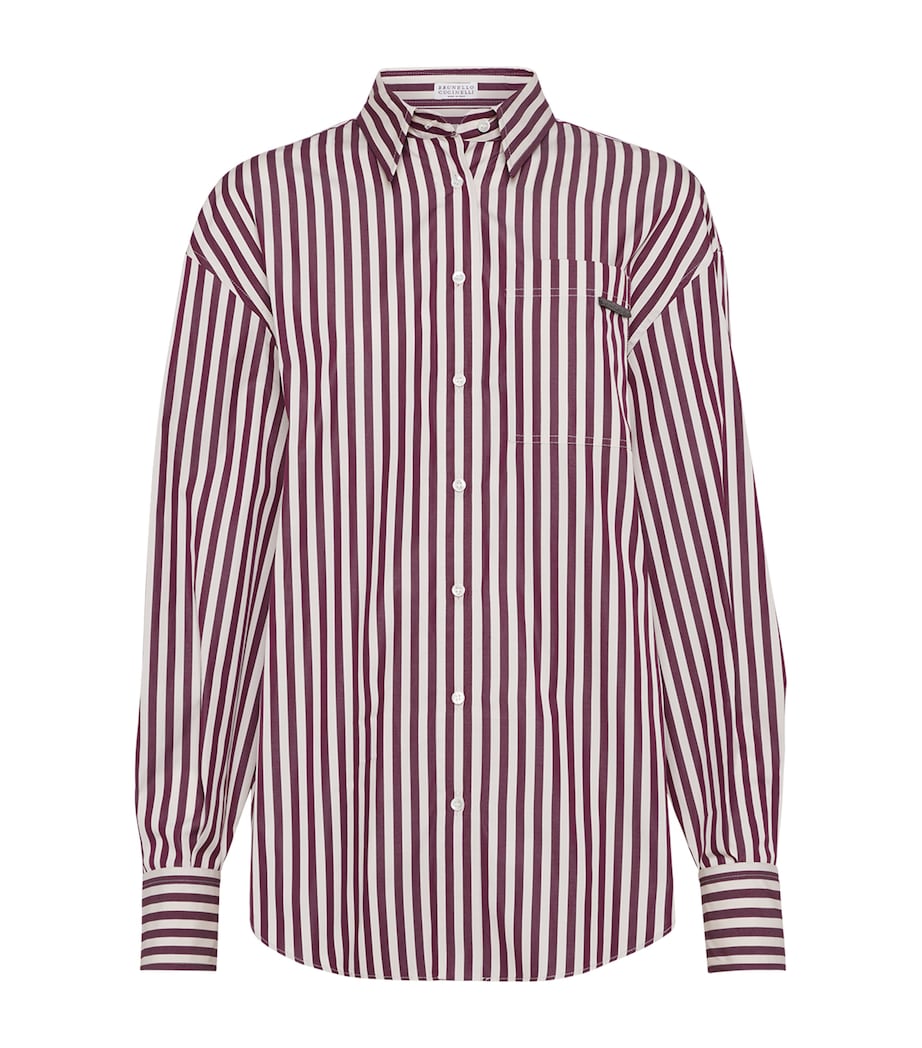 Cotton Poplin Stripe Shirt C350 Image 1