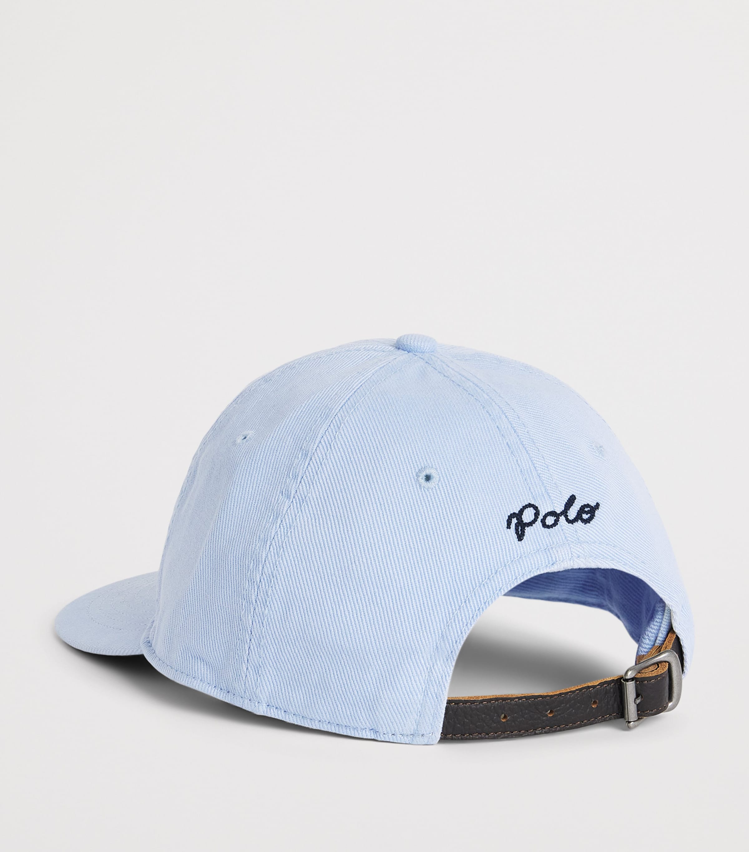 Polo Ralph Lauren Cotton Script Baseball Cap Pebble Blue Image 3