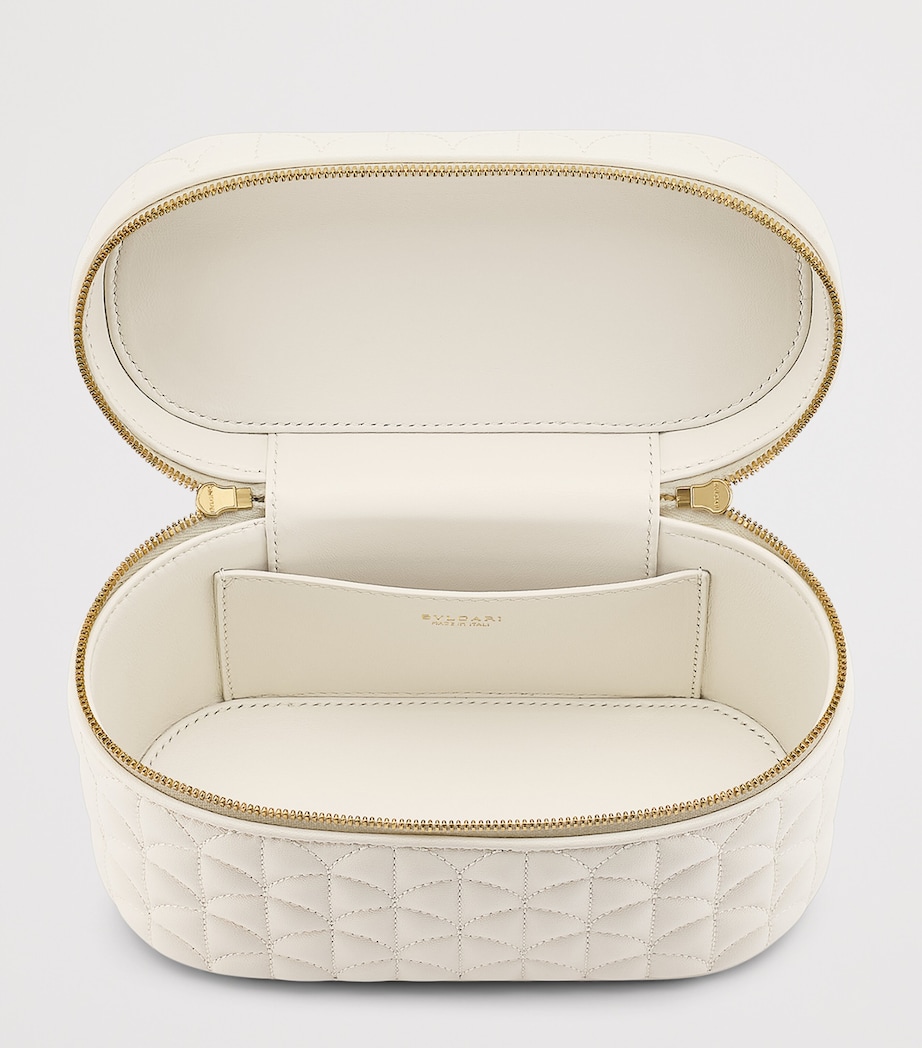 Bvlgari Leather Divas Dream Vanity Case Bag White Image 6