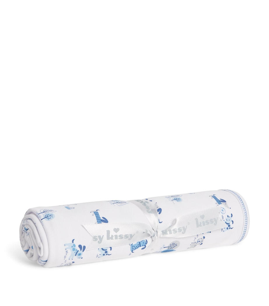 Cotton Puppy Park Fun Blanket (72cm x 66cm) K400BLUE Image 1