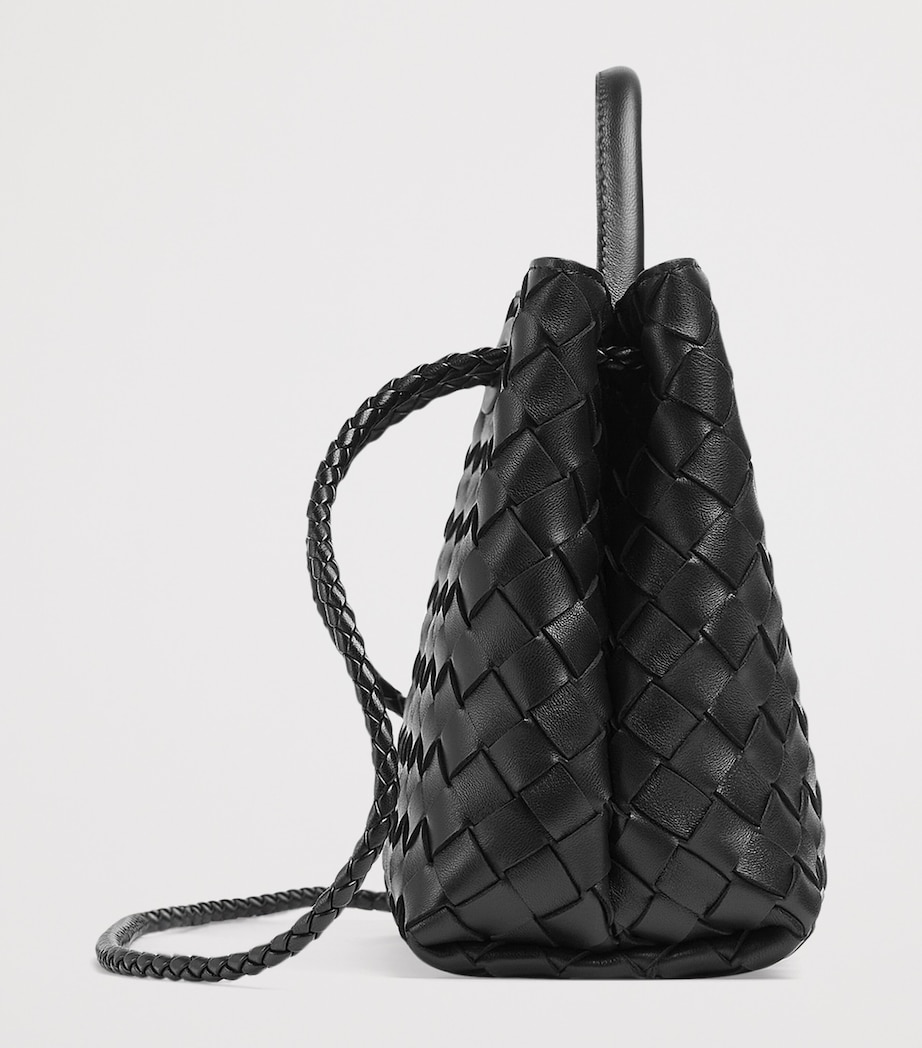 Small Leather Andiamo Top-Handle Bag BLACK-M BRASS-BLACK Image 6