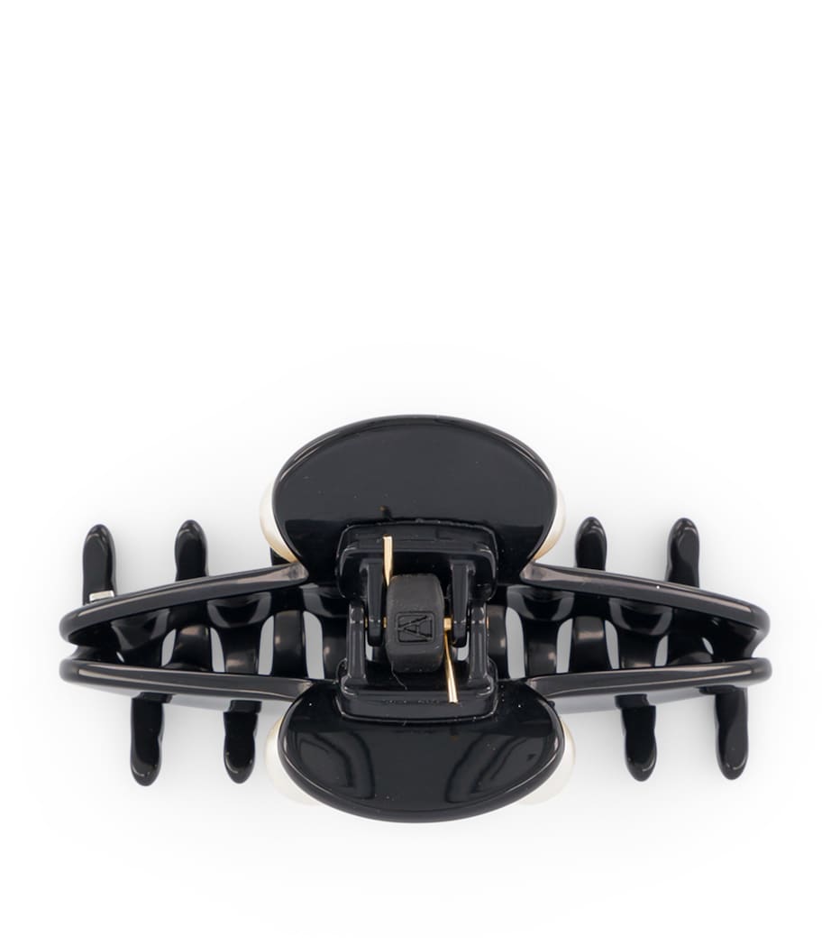 Oversize Pearl-Detail Claw Hair Clip N2- NOIR Image 3