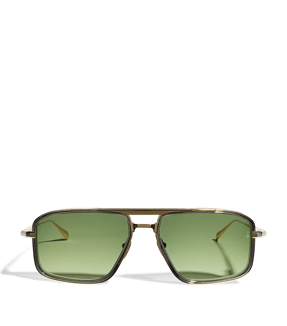 Jacques Marie Mage Titanium Earl Aviator Sunglasses Musket Image 1