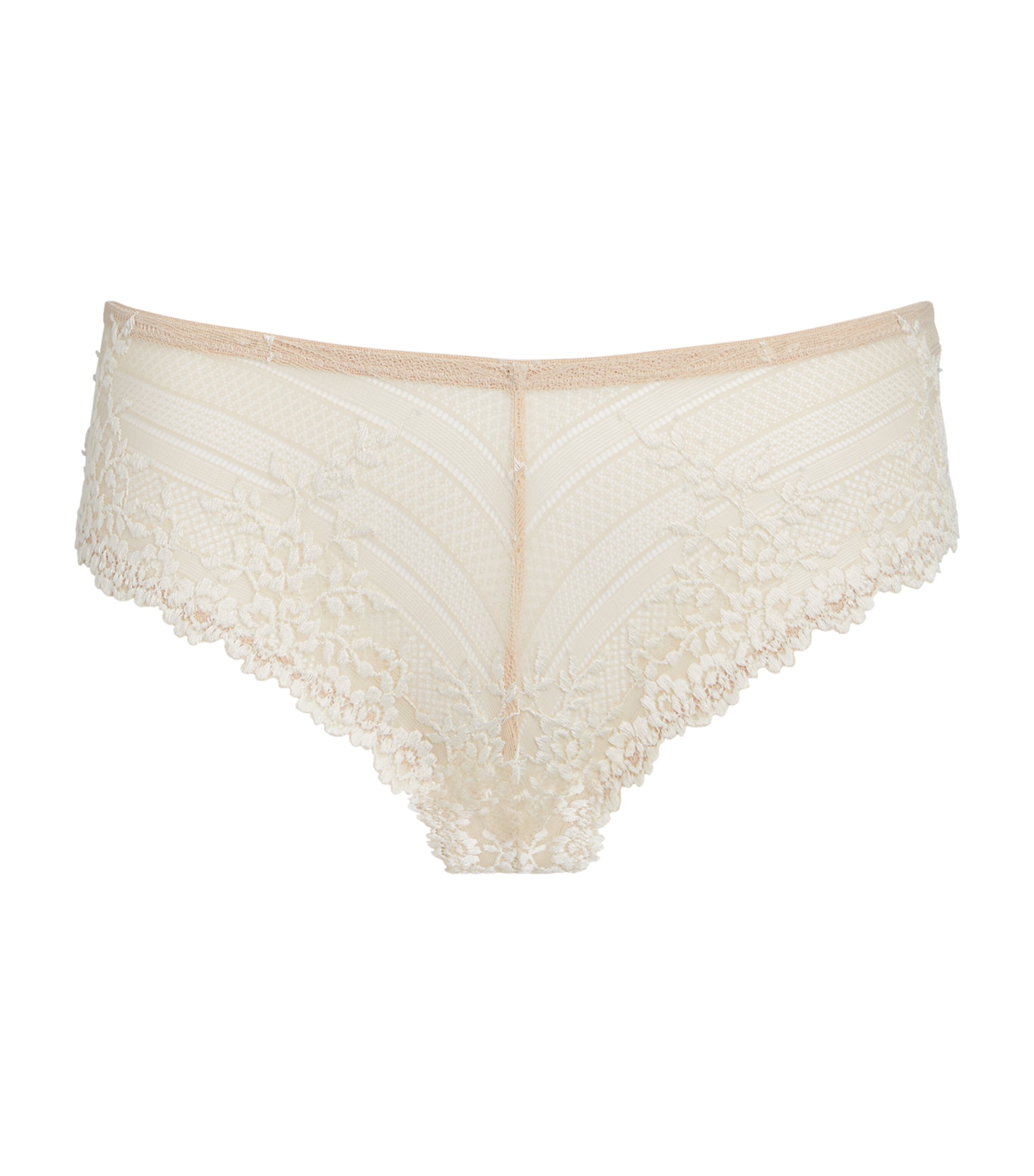 Wacoal Embrace Lace Tanga Briefs In Nude