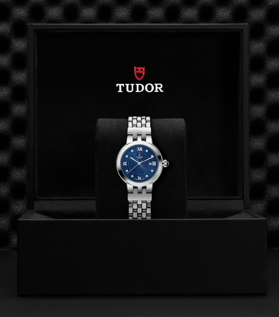 TUDOR Stainless Steel and Diamond Clair de Rose Watch 30mm Blue Image 2