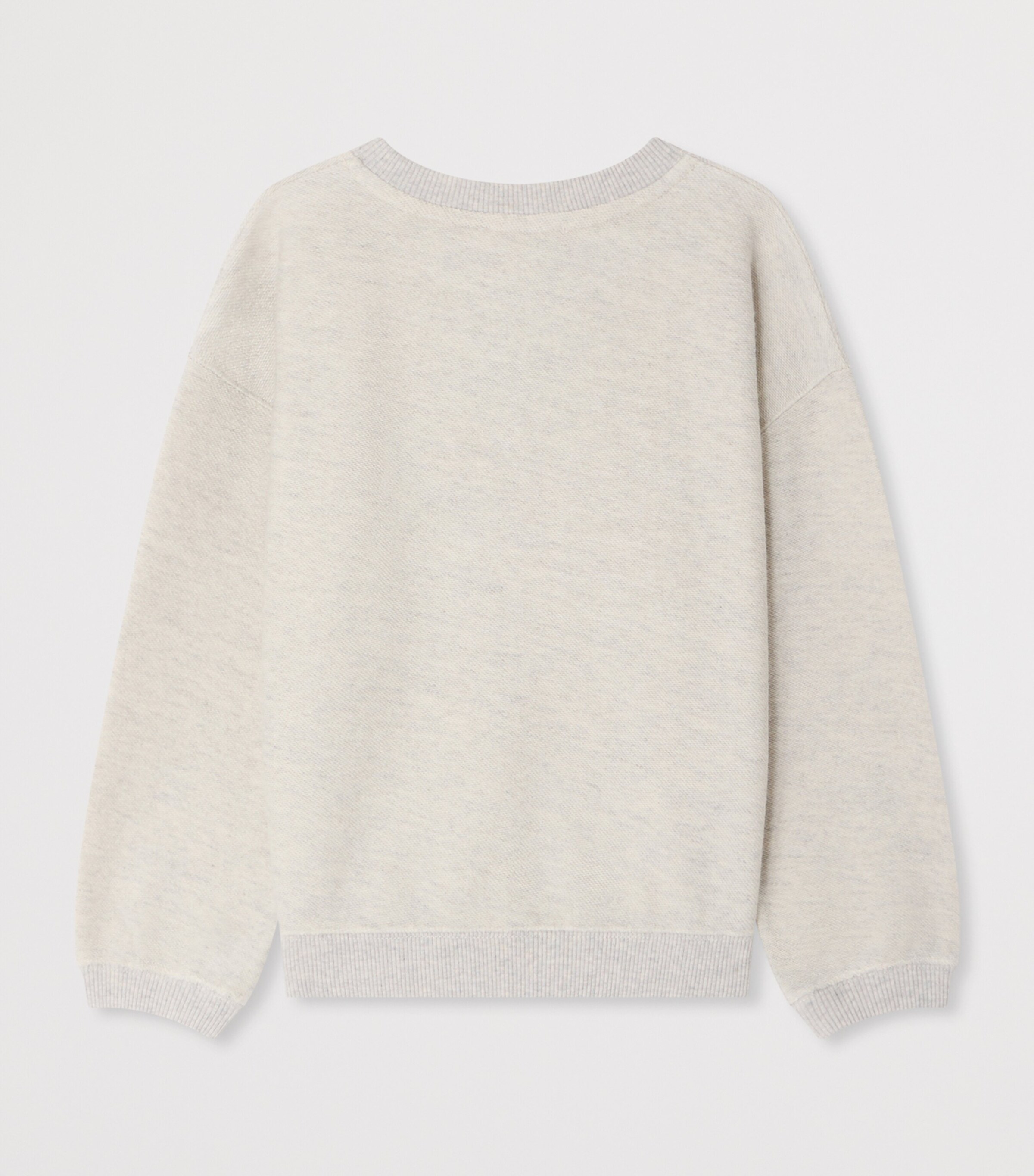 Bonpoint Organic Cotton-Blend Tayla Sweatshirt (4-14 Years) Gris Chine Image 2