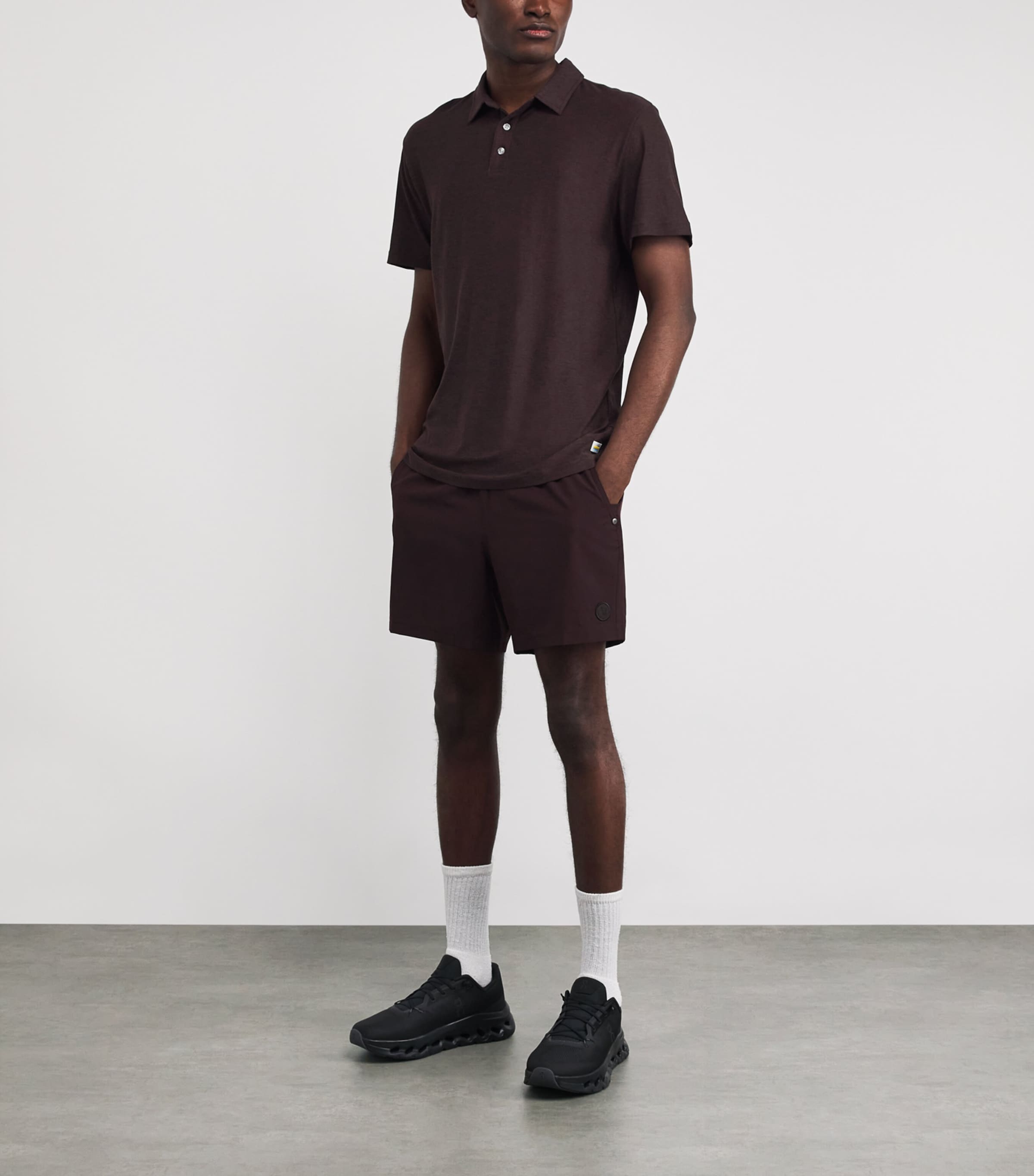 Strato Tech Polo Shirt RAISIN HEATHER-HRA Image 2