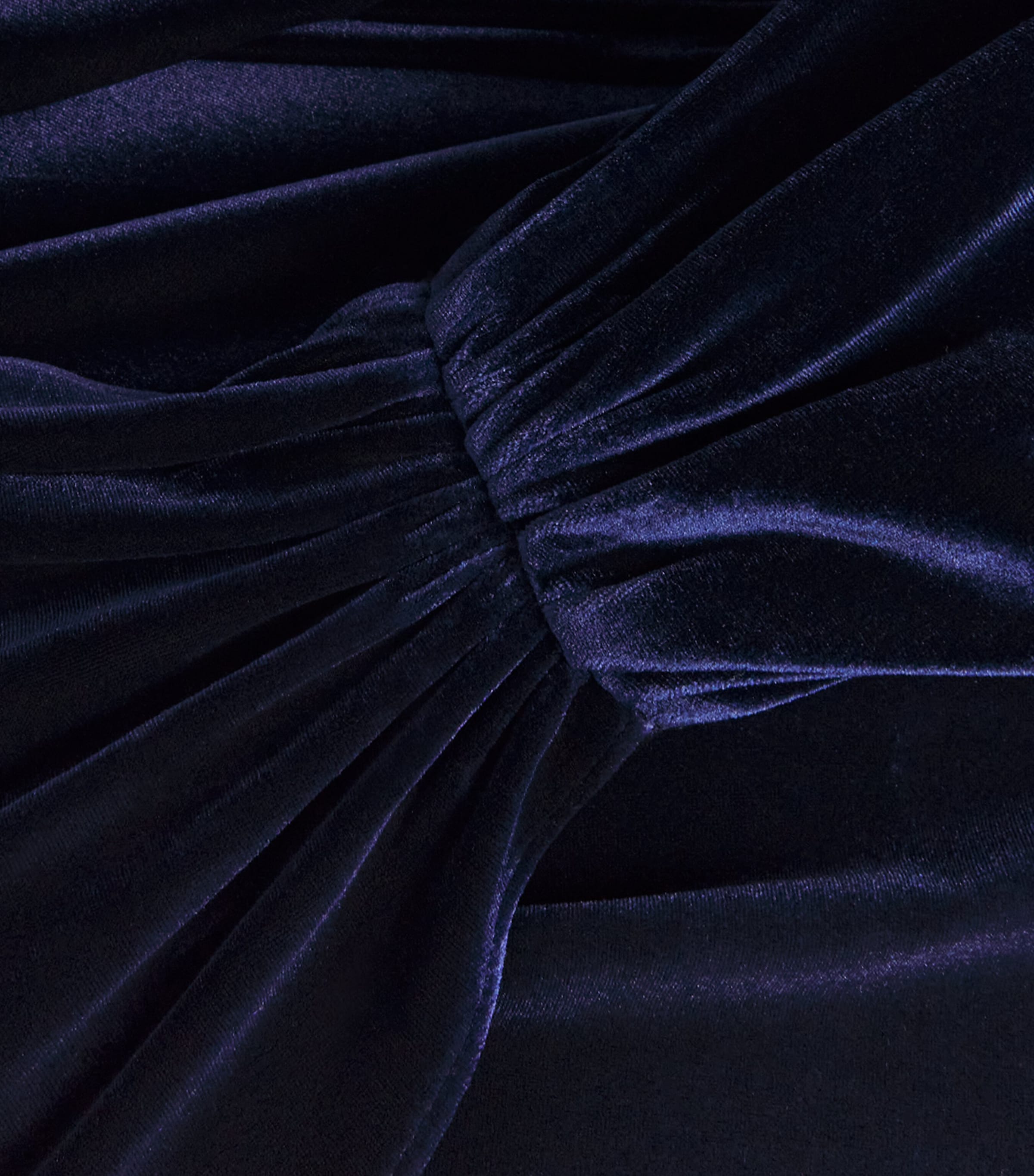 Velvet One-Shoulder Gown OCEAN Image 5