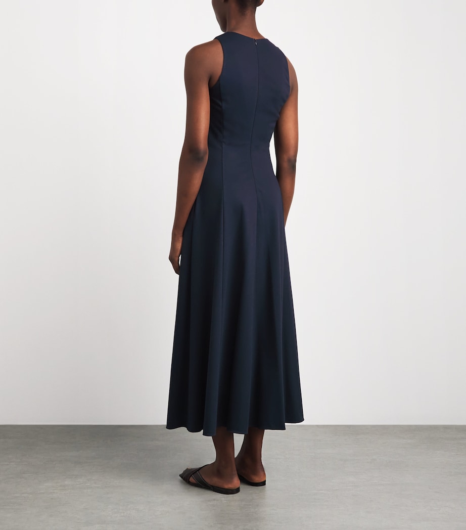 Eleventy Womens Jersey Sleeveless Maxi Dress Blu Image 4