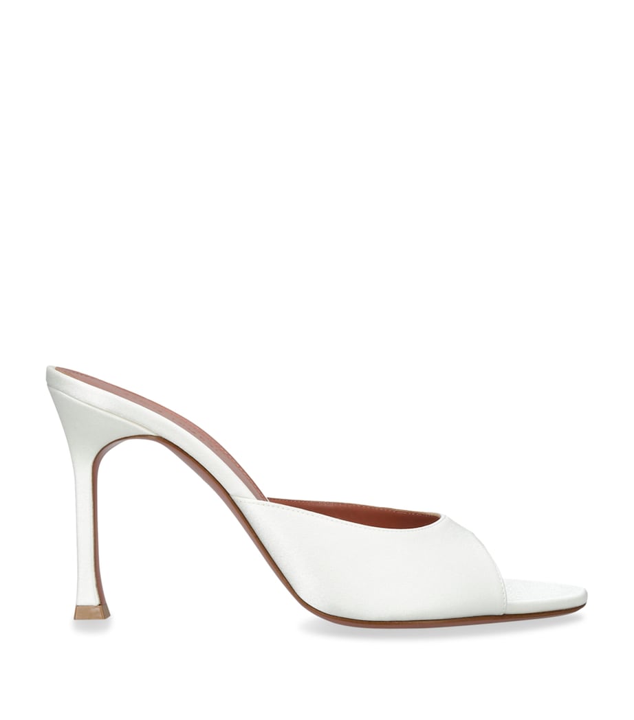 Satin Alexa Mules 95 WHITE Image 1