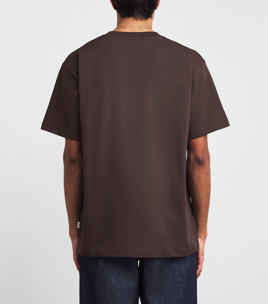 Organic Cotton T-Shirt SEAL BROWN Image 4